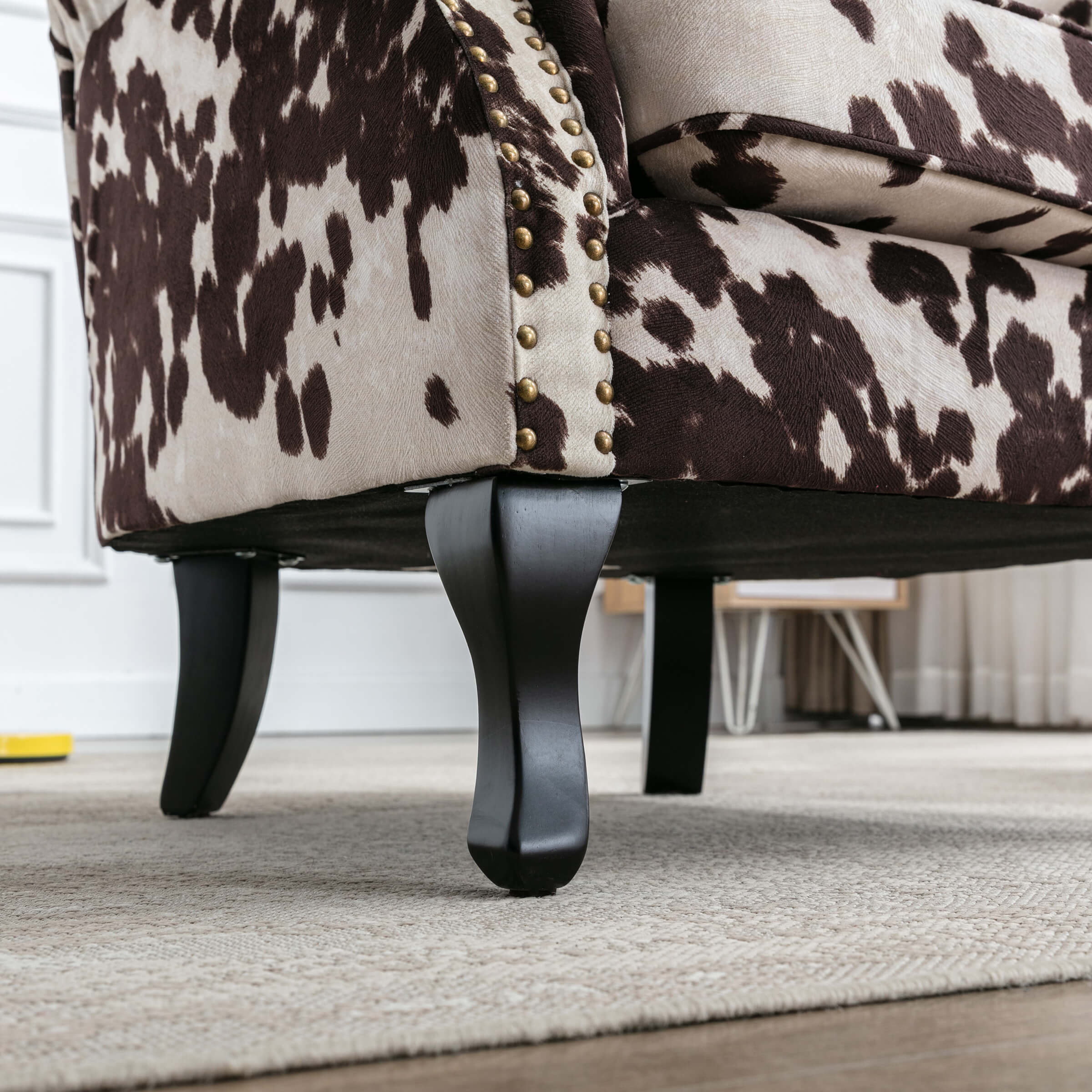 Kmax Wingback Nail-Head Velvet Accent Chair 1 PCS - X904AC