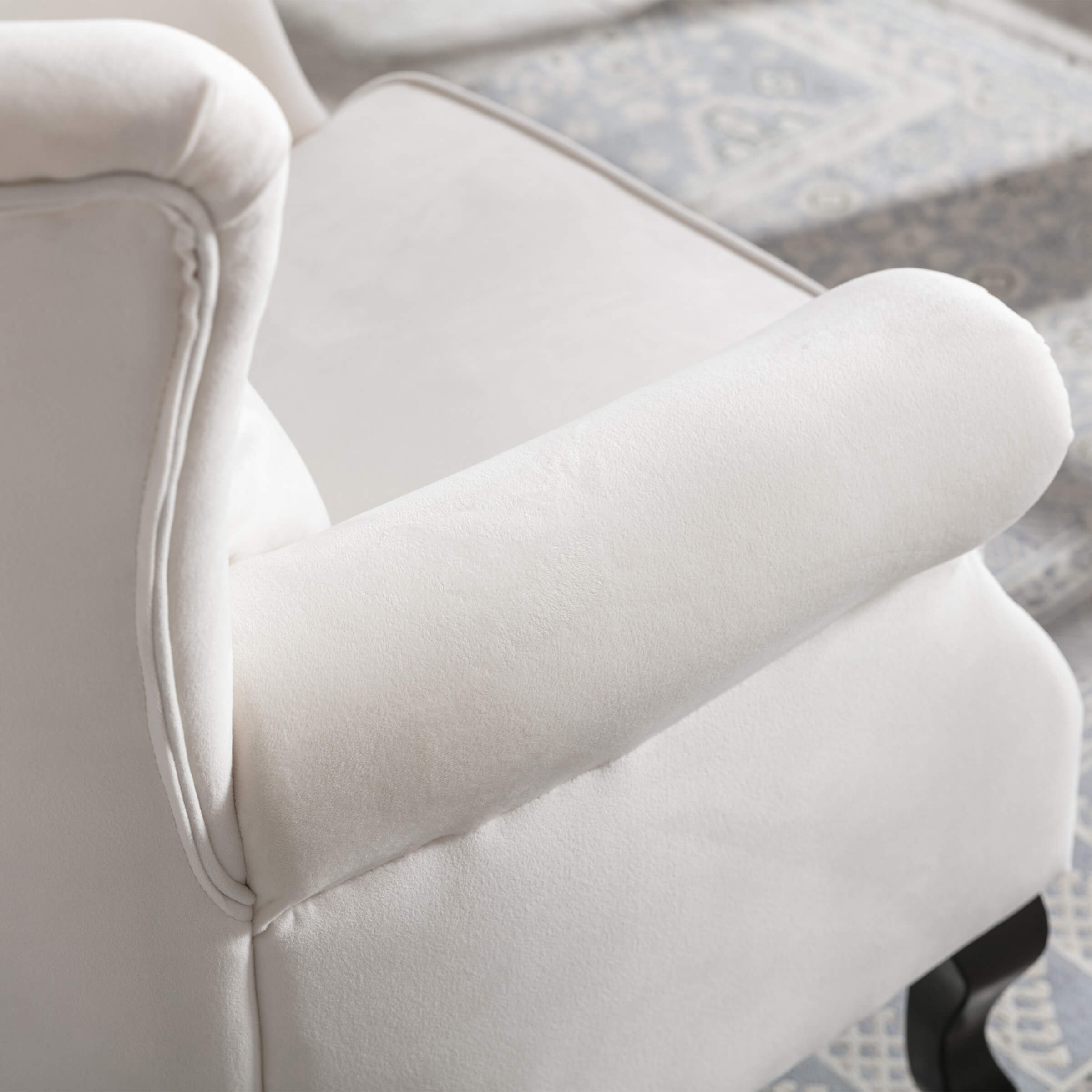 Kmax Wingback Nail-Head Velvet Accent Chair 1 PCS - X904AC