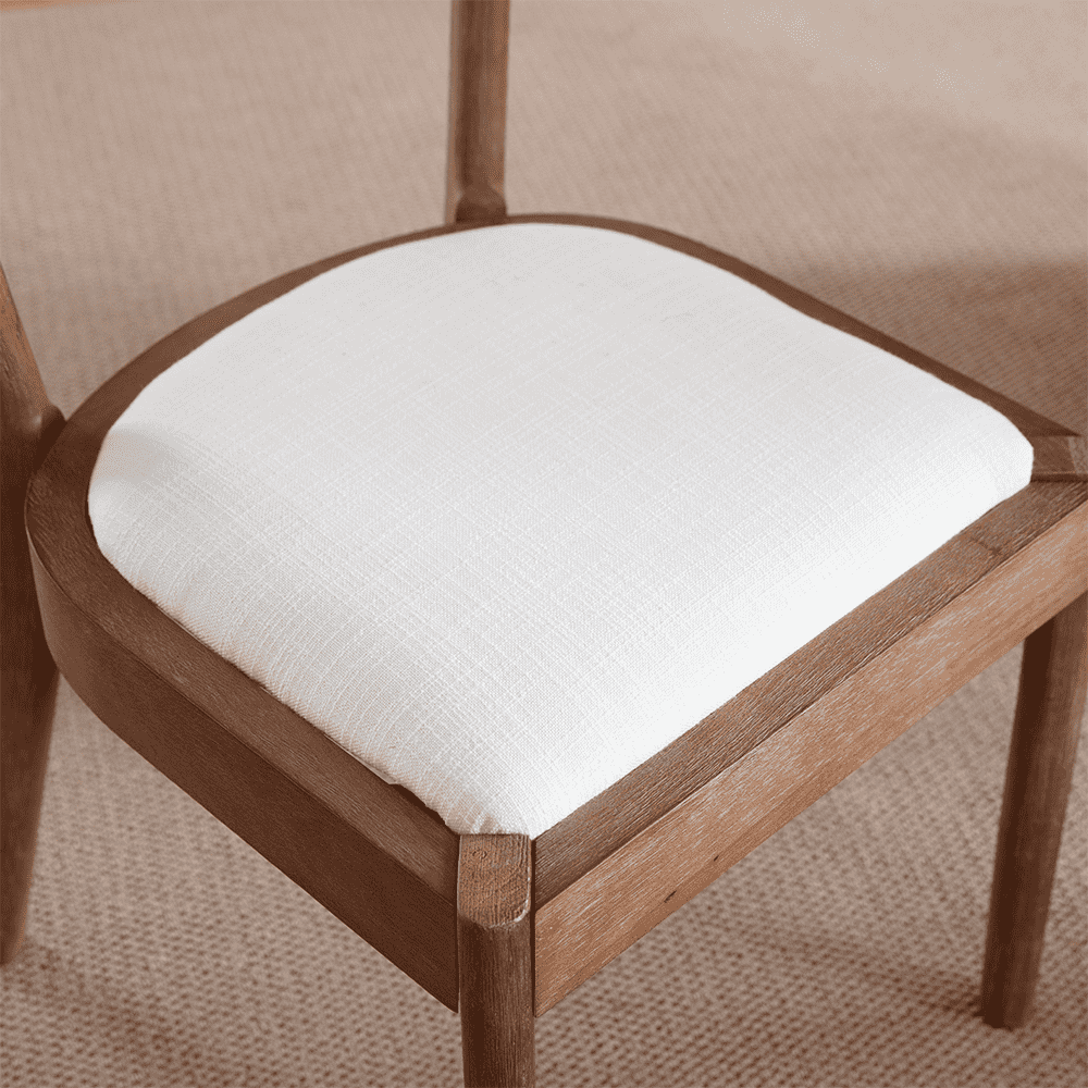 CIMOTA Curved Open Back Upholstered Dining Chairs Set of 2 - 1929DC