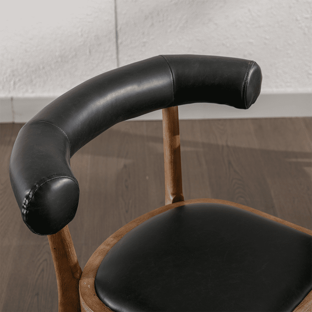 CIMOTA Curved Open Back Upholstered Dining Chairs Set of 2 - 1929DC