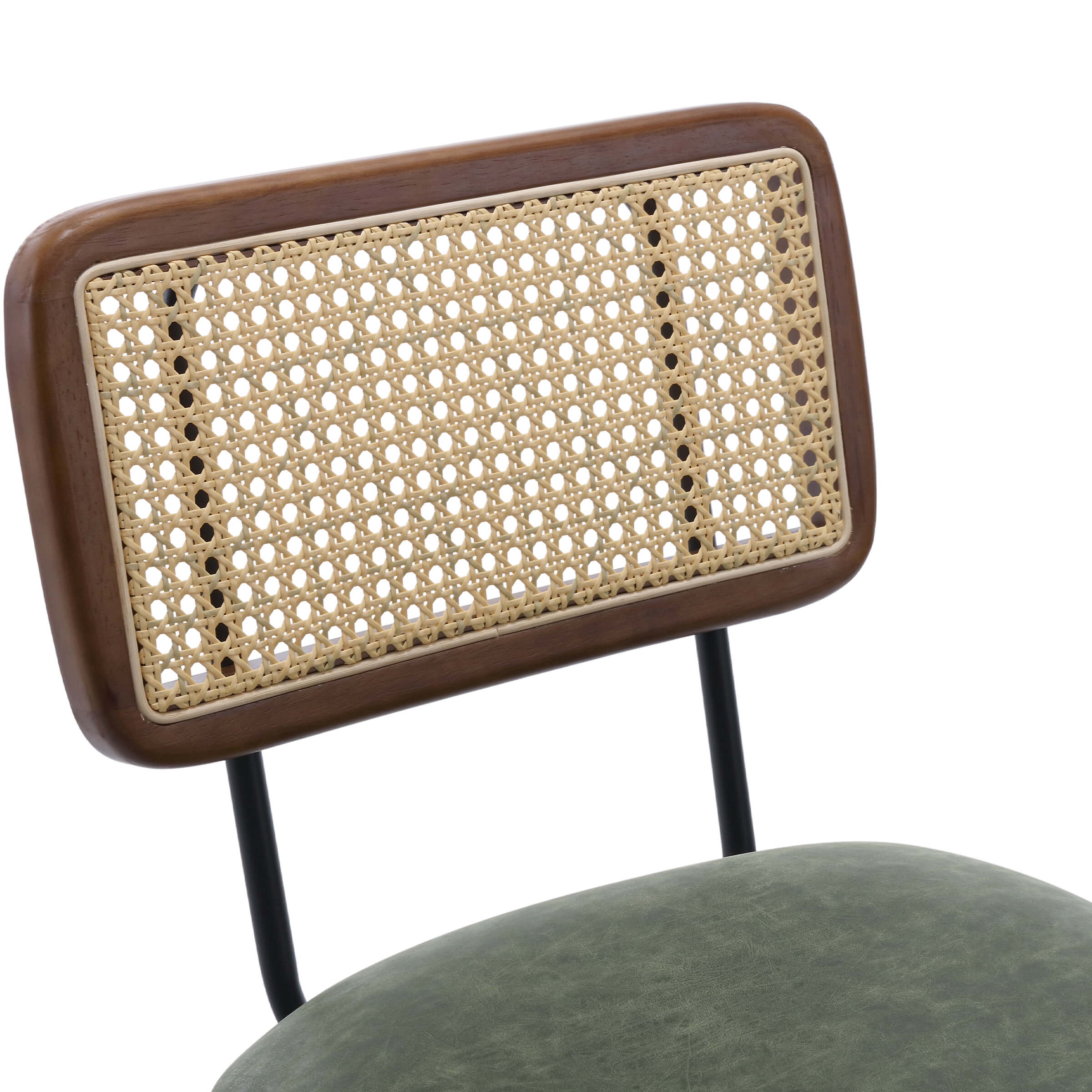 ZH4YOU 26'' Modern Rattan Counter Stools Set of 2 - 5348CS