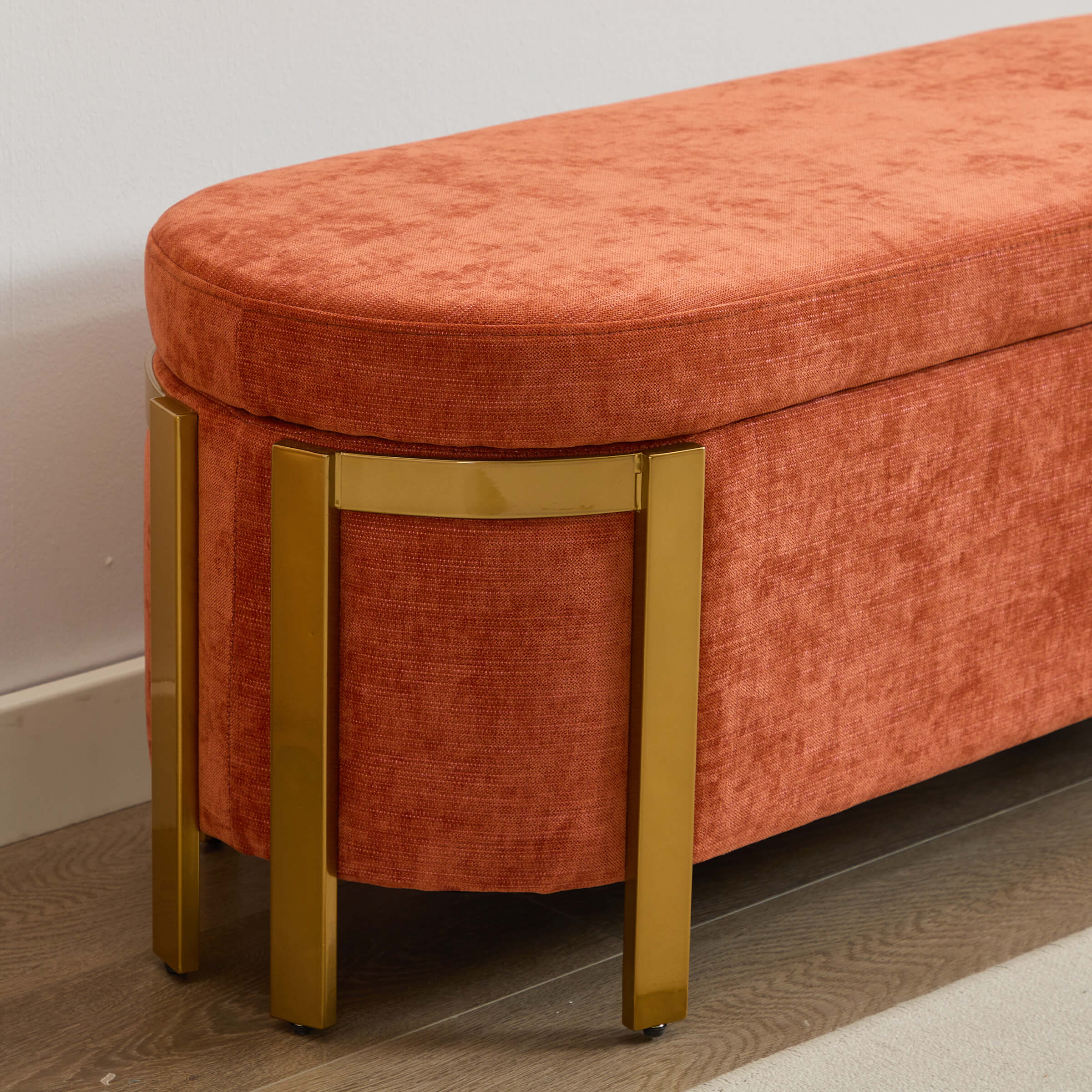 ZH4YOU 48”W Storage Bench Ottoman End of Bed - 5001BH