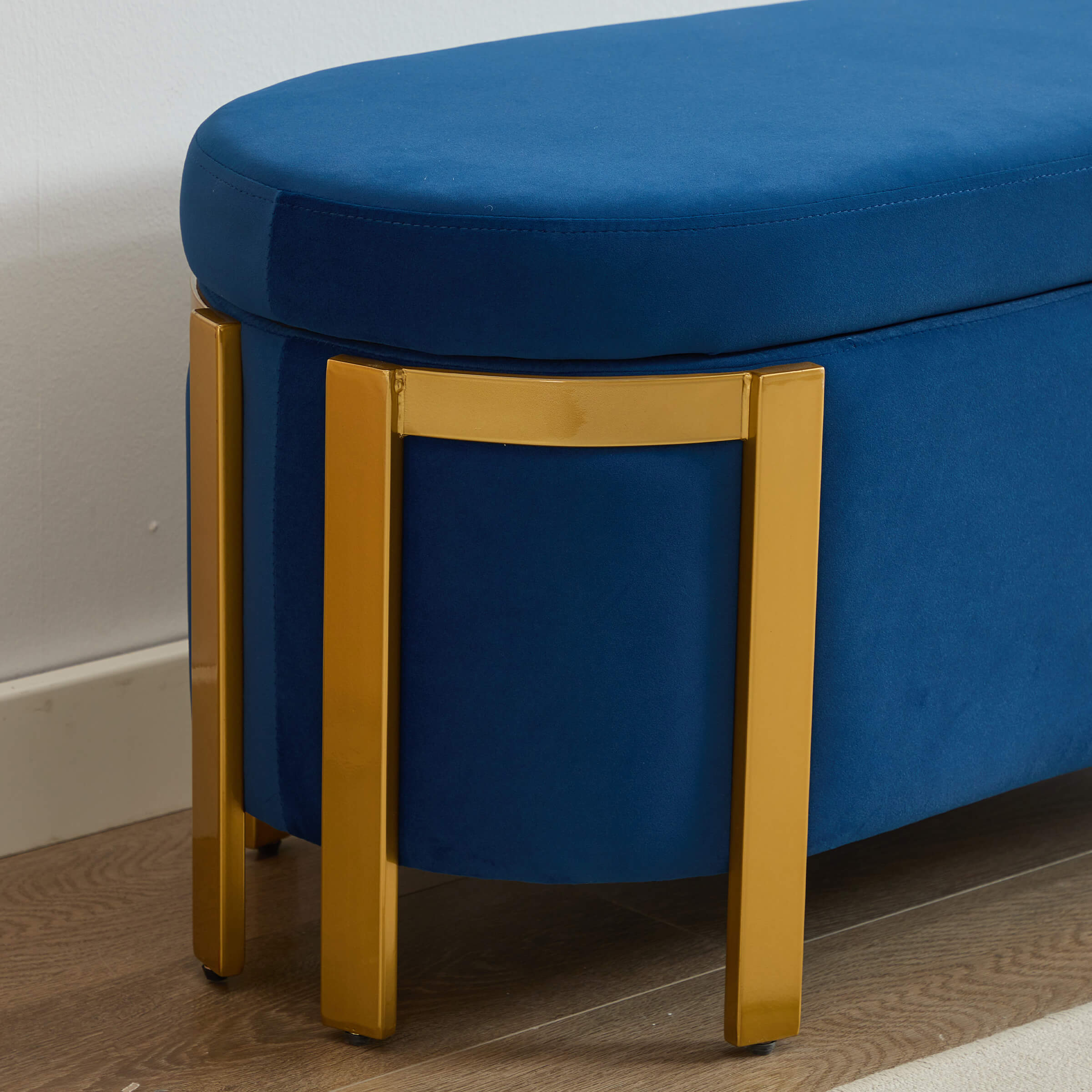 ZH4YOU 48”W Storage Bench Ottoman End of Bed - 5001BH