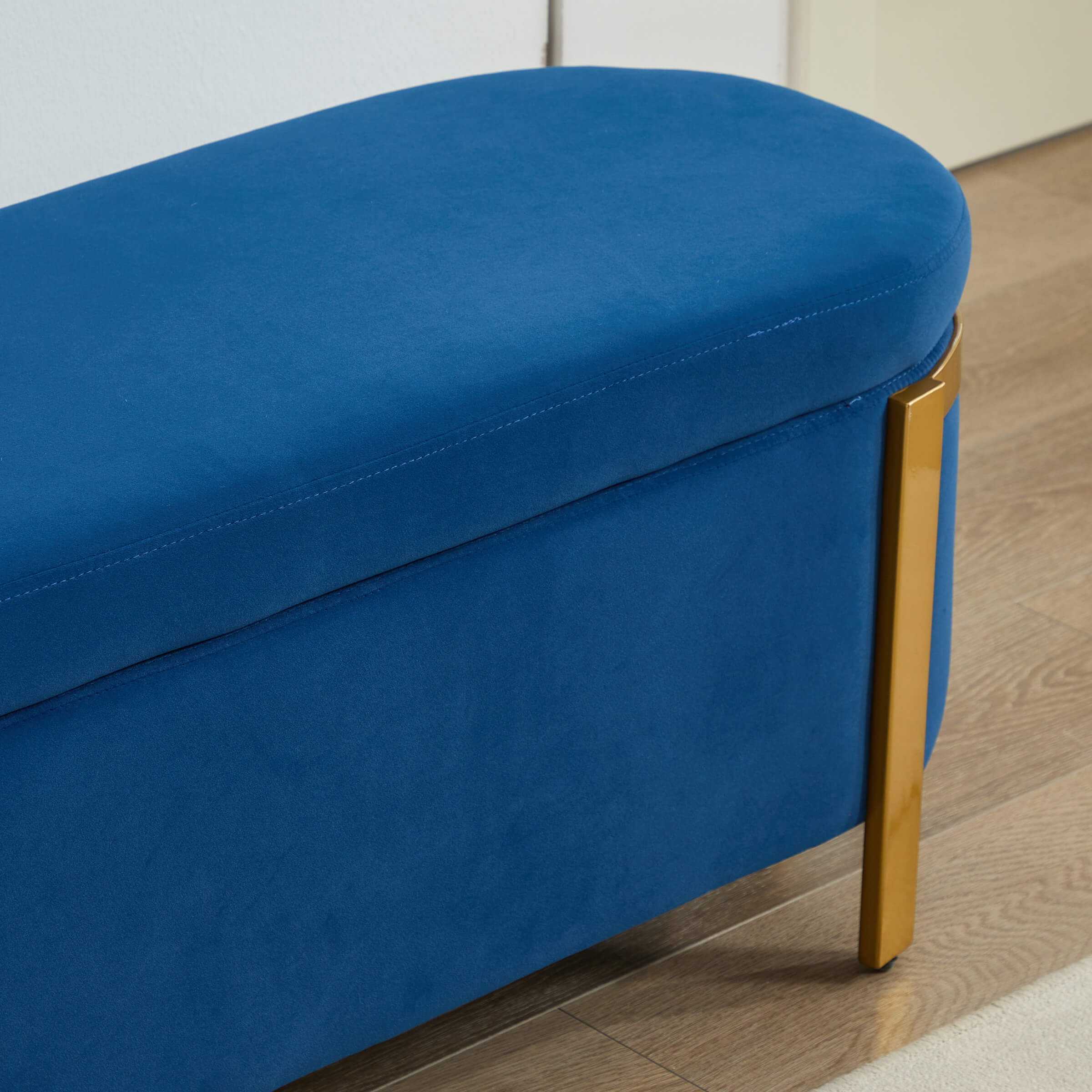 ZH4YOU 48”W Storage Bench Ottoman End of Bed - 5001BH