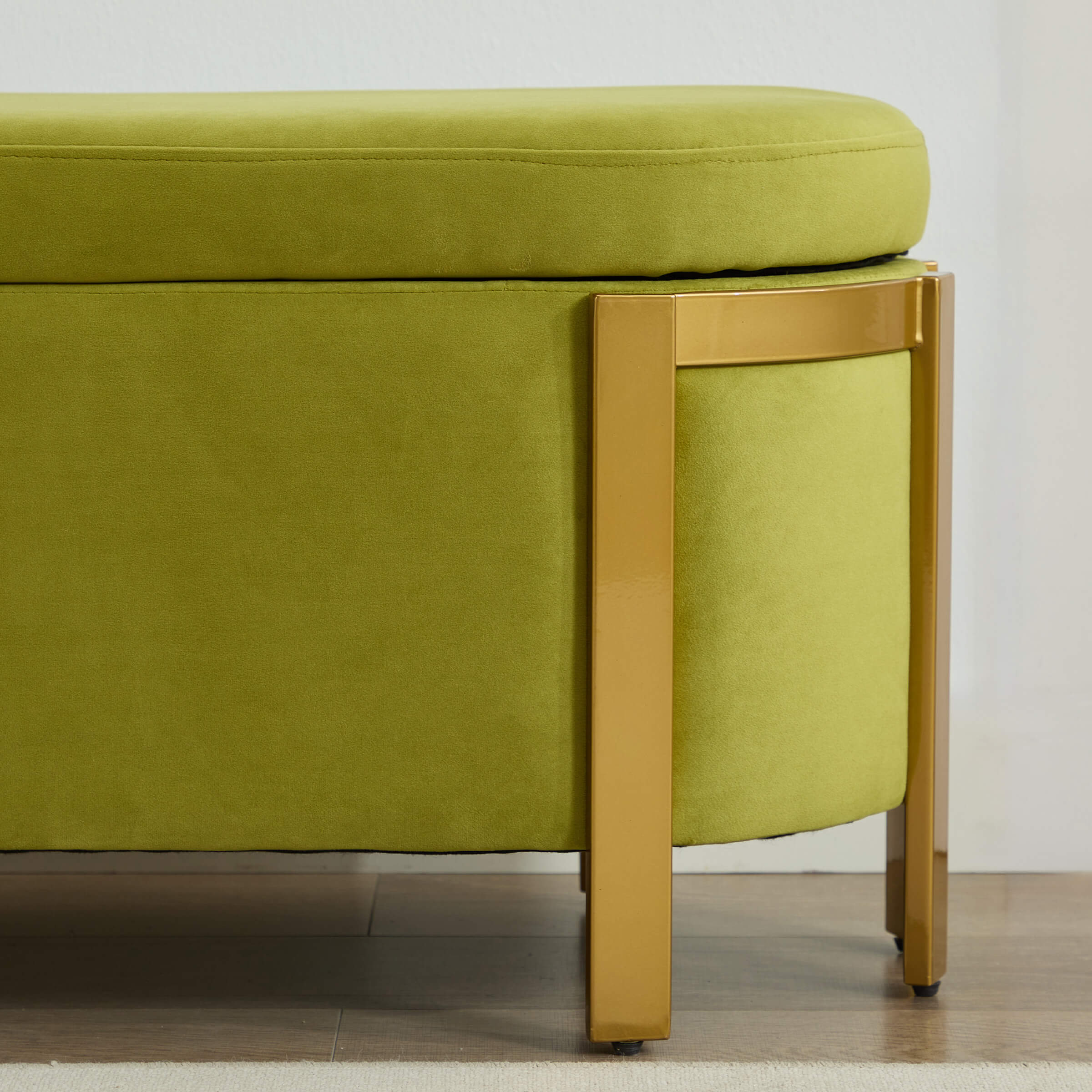 ZH4YOU 48”W Storage Bench Ottoman End of Bed - 5001BH