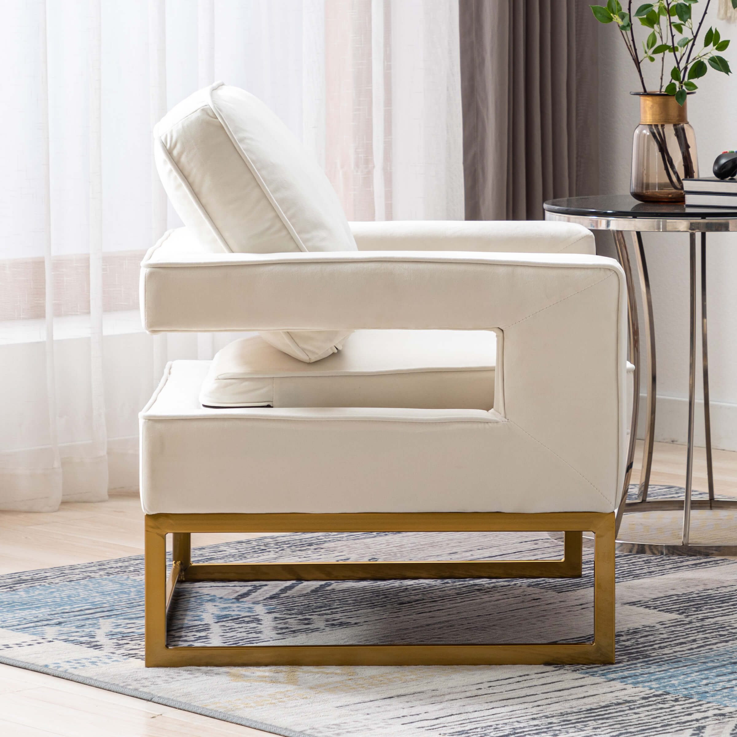 ZH4YOU Elegant Accent Chair 1 PCS - 20530AC