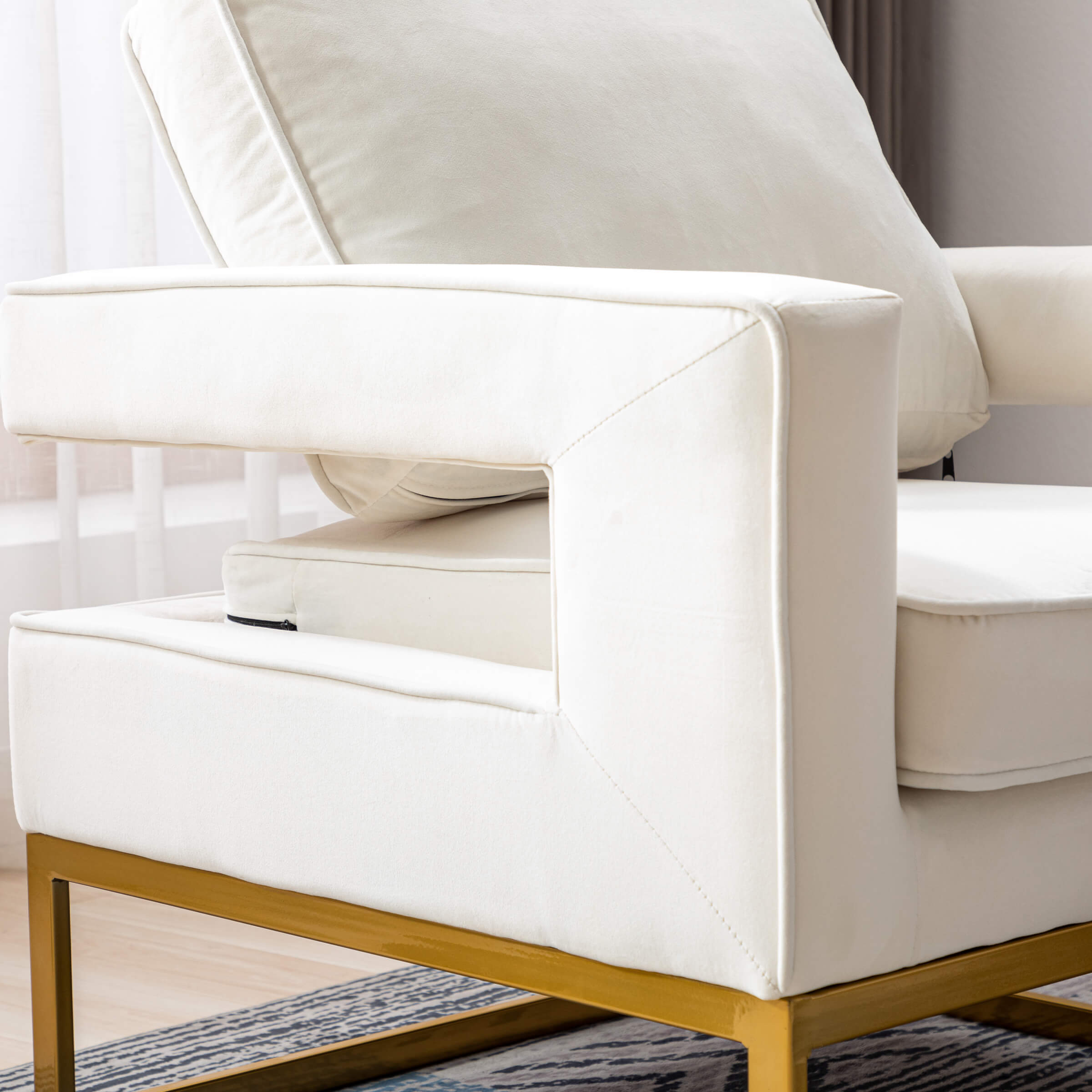 ZH4YOU Elegant Accent Chair 1 PCS - 20530AC