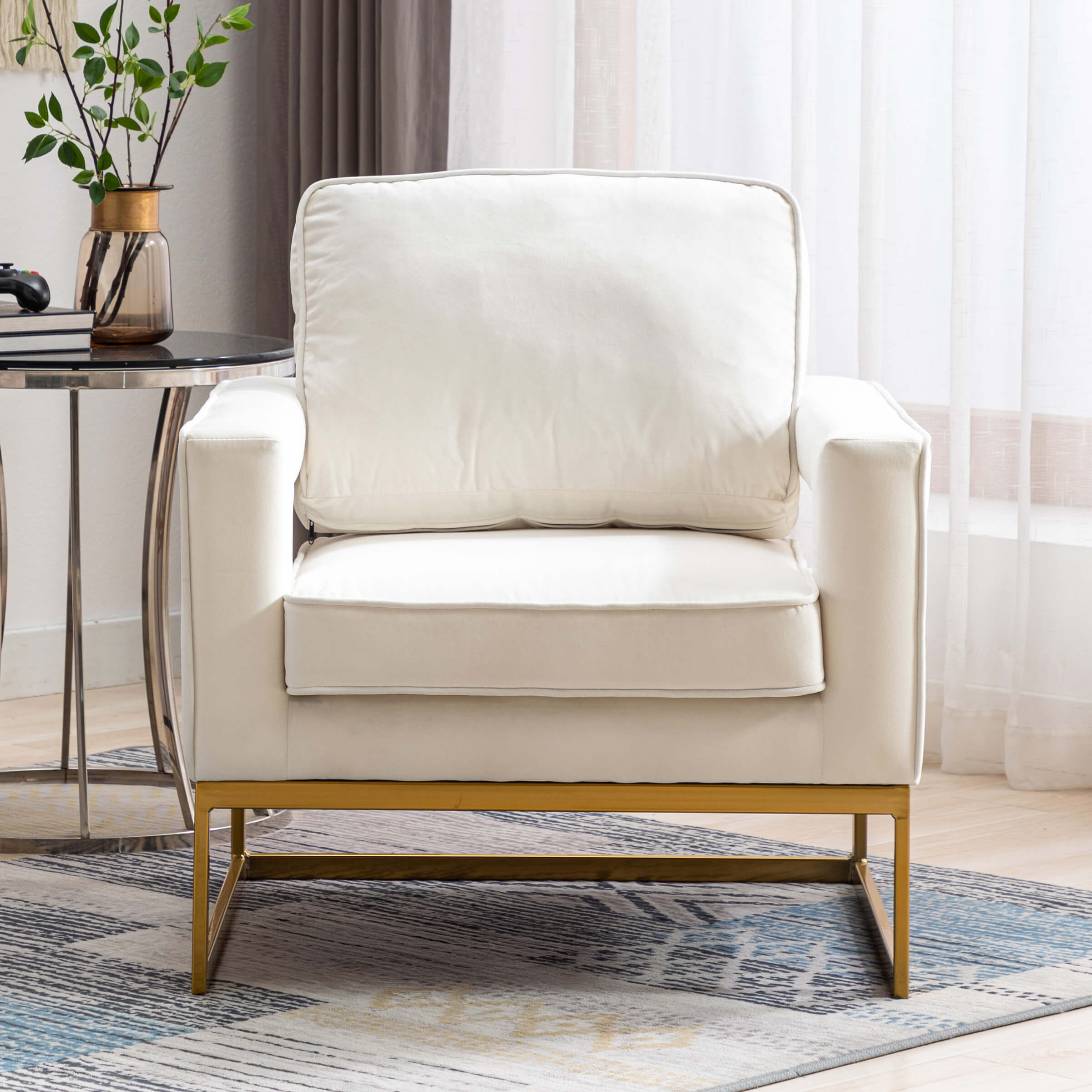 ZH4YOU Elegant Accent Chair 1 PCS - 20530AC