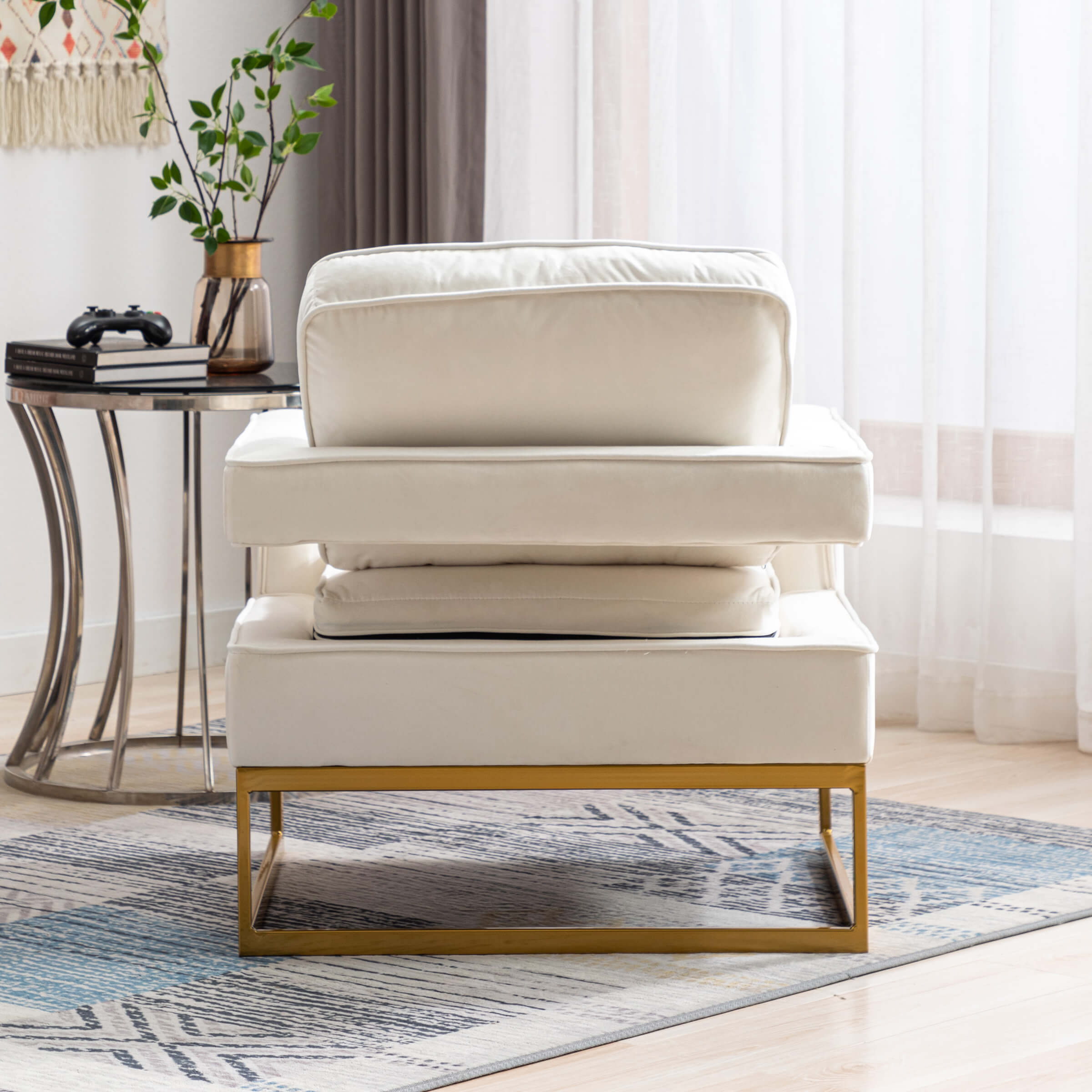 ZH4YOU Elegant Accent Chair 1 PCS - 20530AC