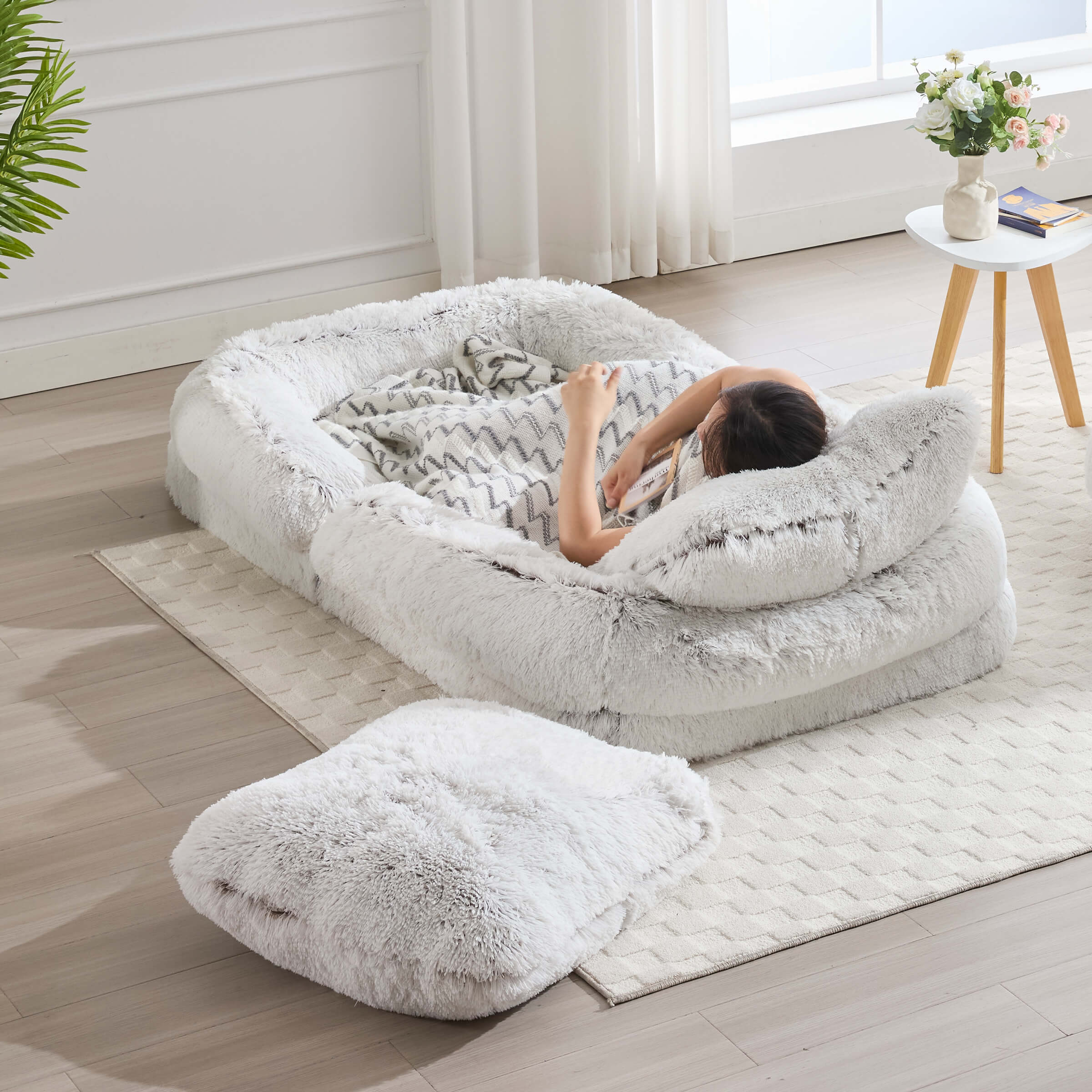 ZH4YOU Giant Folding Lazy Floor Lounger Sofa - 0240SF