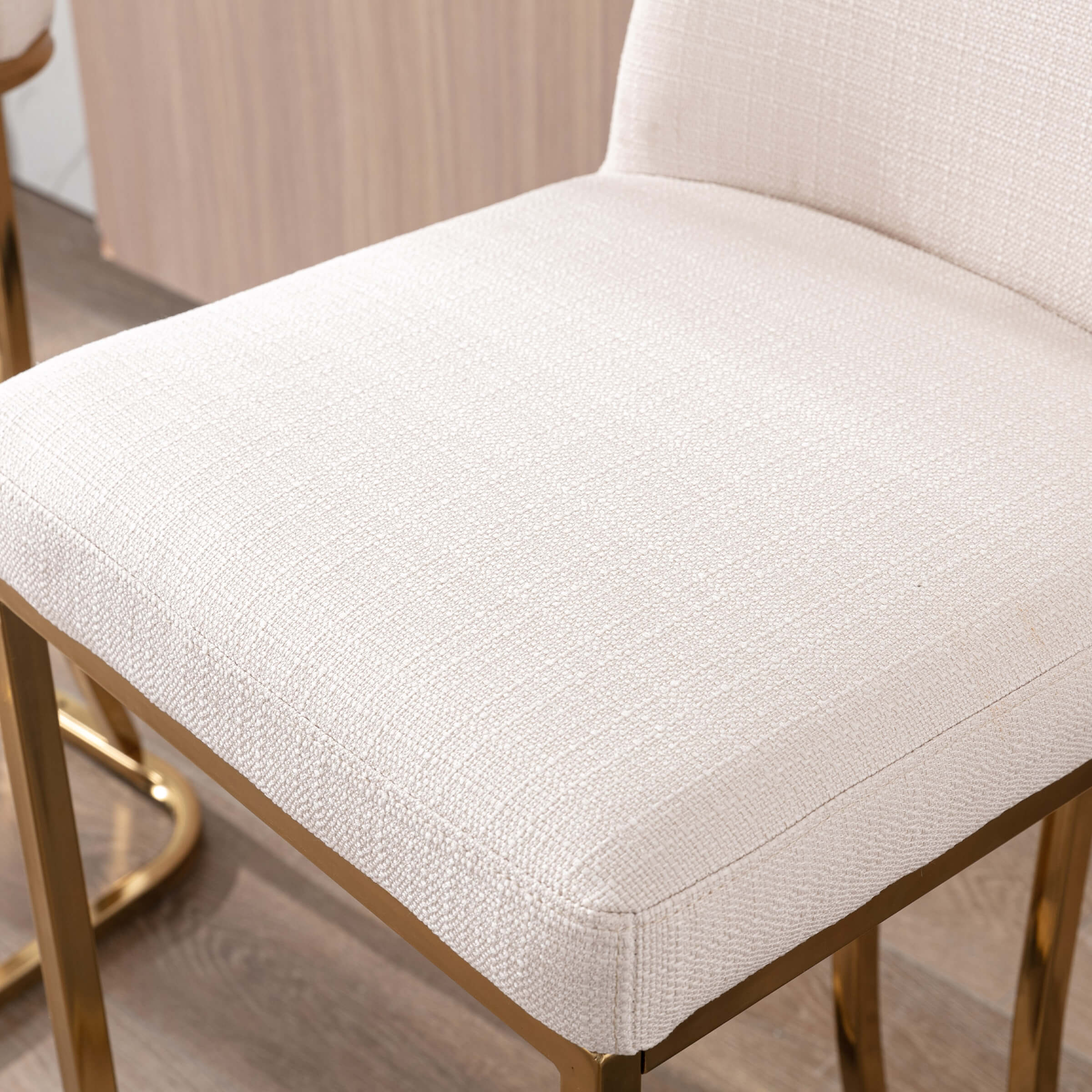 ZH4YOU 24" & 30"H Metal Legs Counter Height Bar Stools Set of 2 - 2956