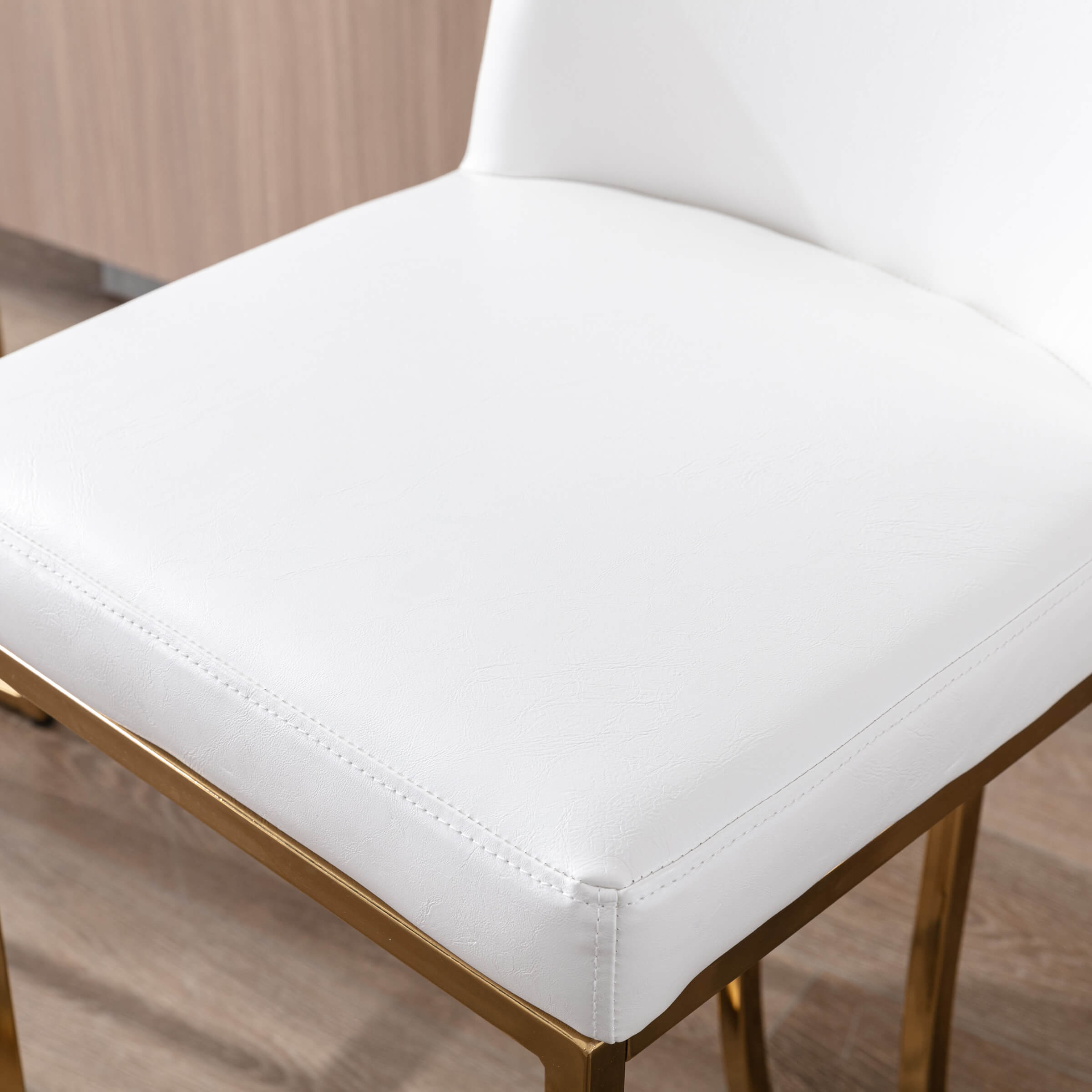 ZH4YOU 24" & 30"H Metal Legs Counter Height Bar Stools Set of 2 - 2956