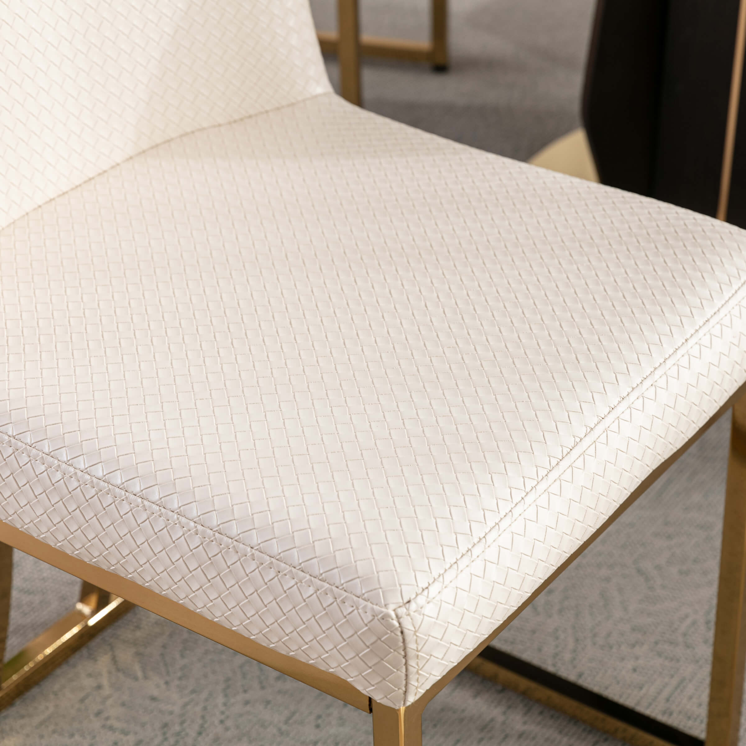 ZH4YOU Metal Legs Dining Chairs Set of 2 - 8673DC