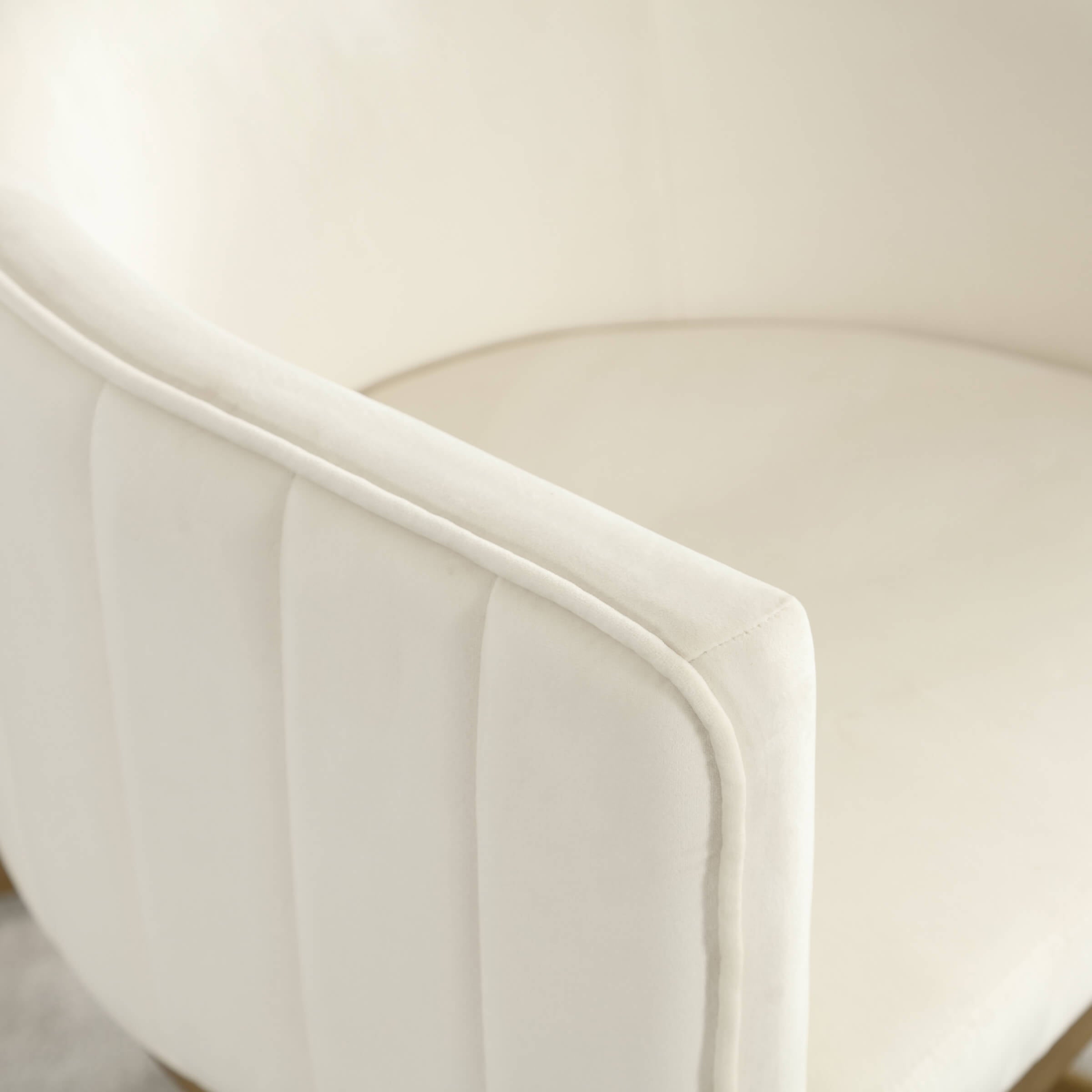 ZH4YOU Upholstered Barrel Dining Chairs Set of 2 - 7067DC