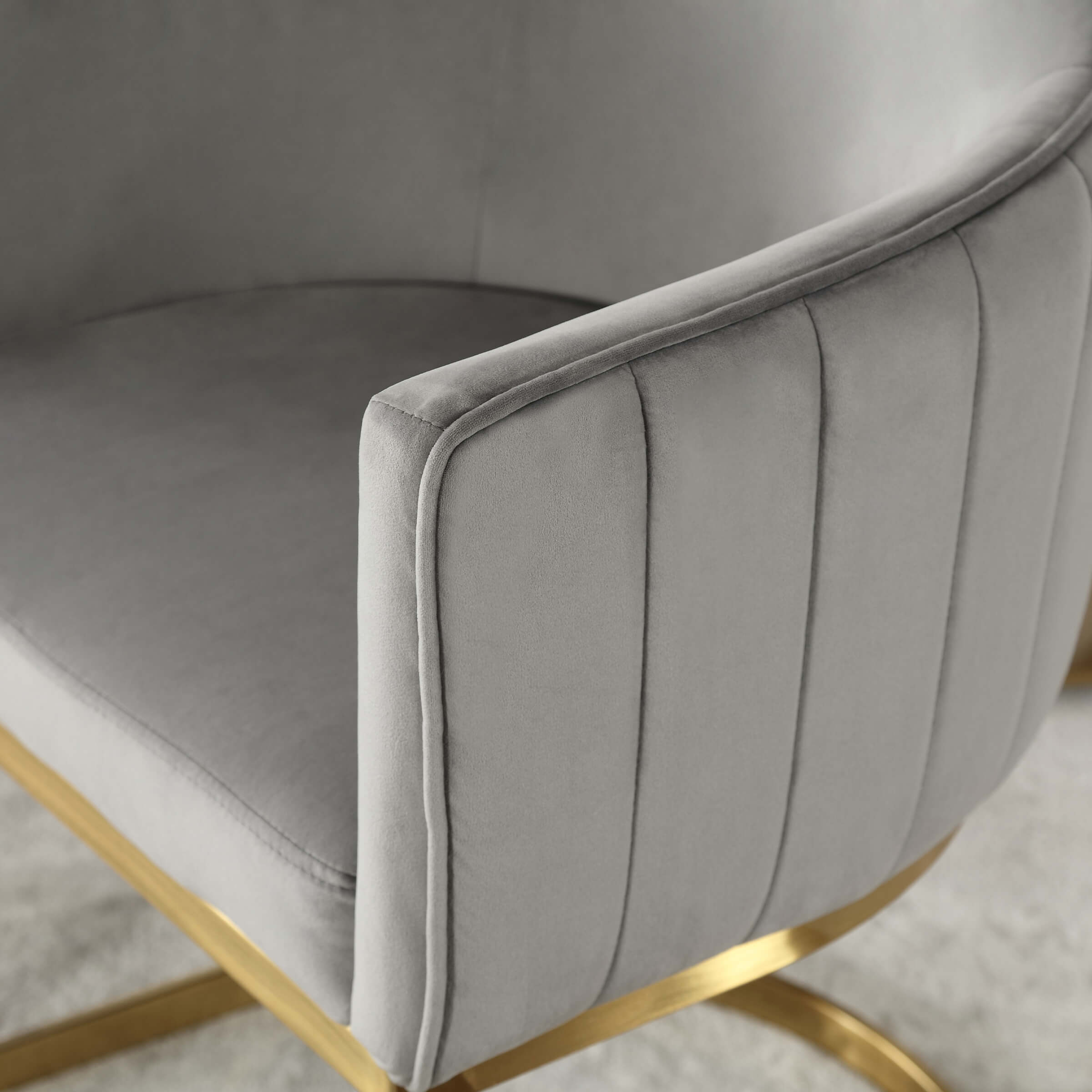 ZH4YOU Upholstered Barrel Dining Chairs Set of 2 - 7067DC