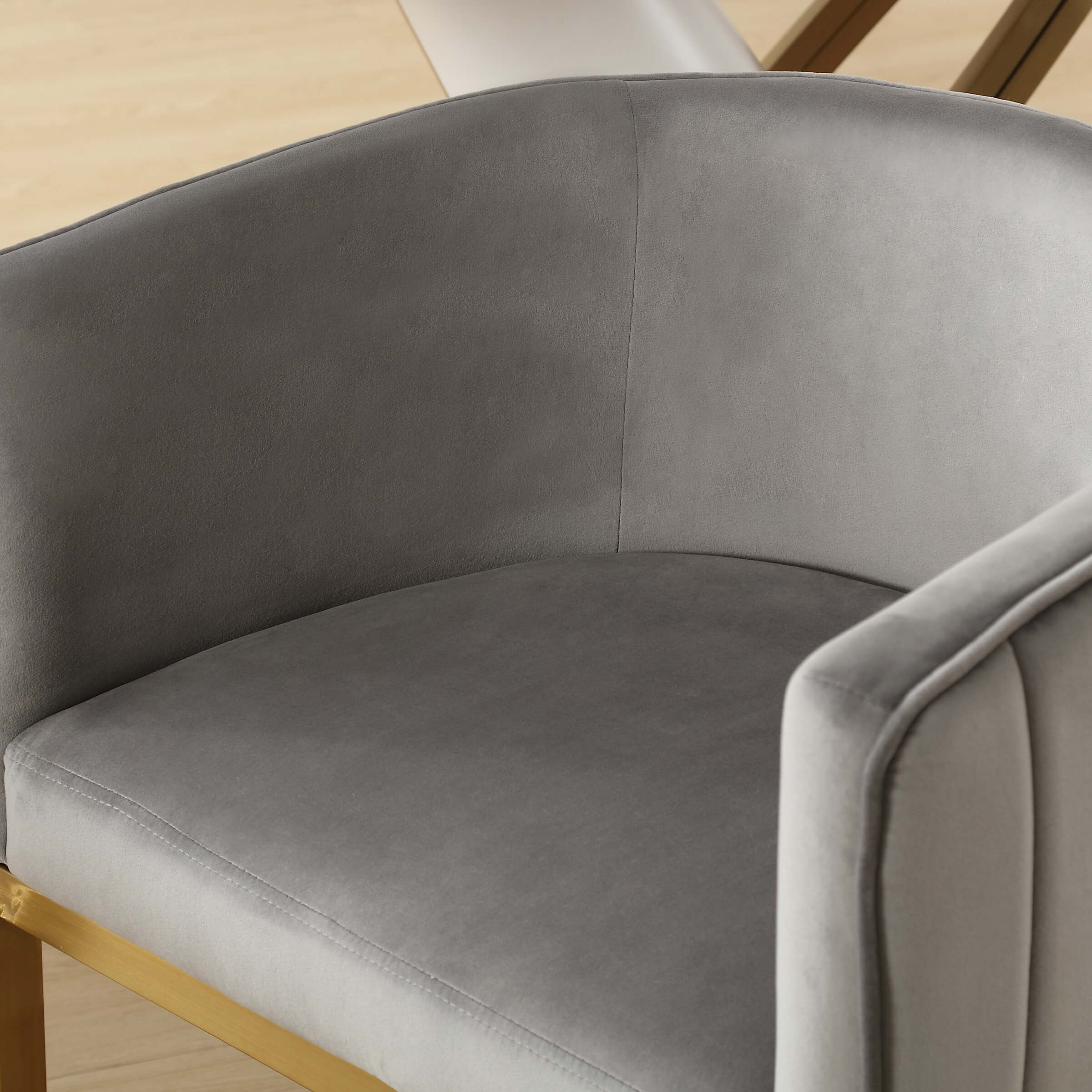 ZH4YOU Upholstered Barrel Dining Chairs Set of 2 - 7067DC