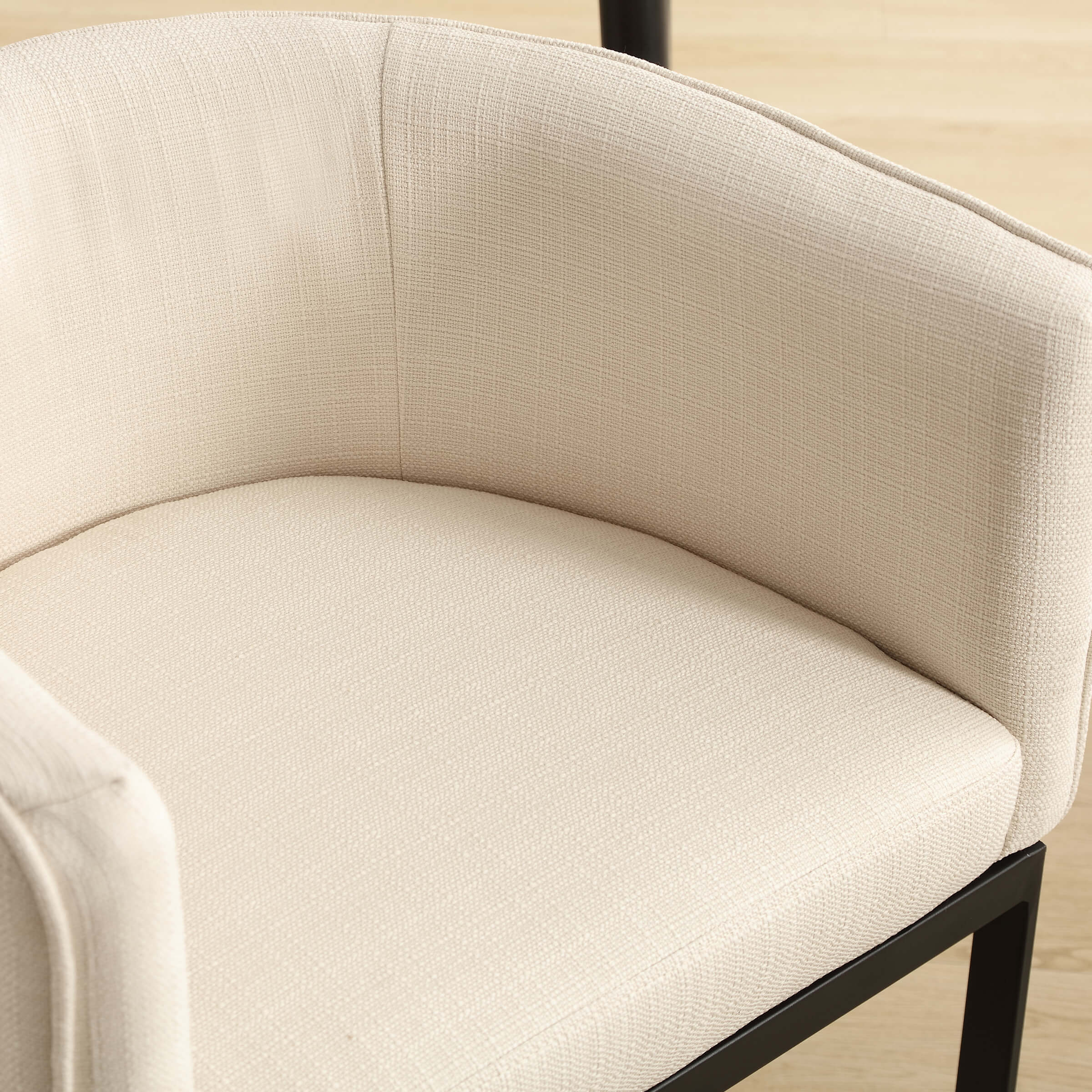 ZH4YOU Upholstered Barrel Dining Chairs Set of 2 - 7067DC