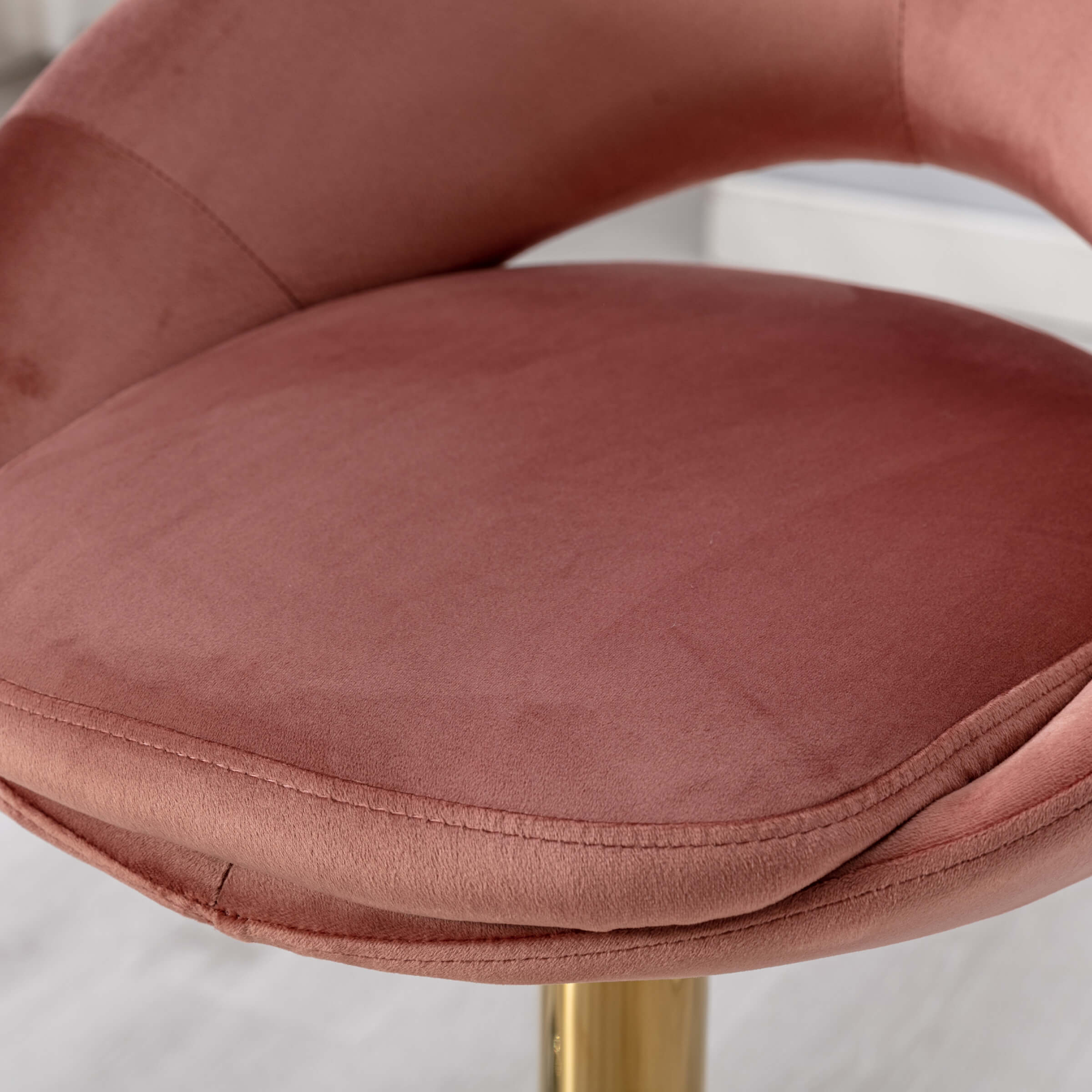 ZH4YOU Modern Swivel Adjustable Velvet Bartools Set of 2 - 17150AB