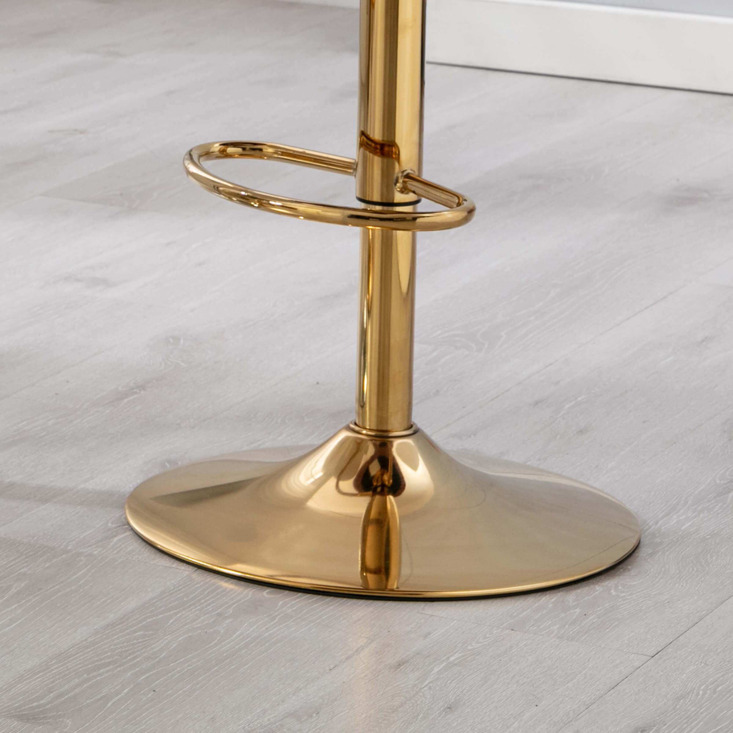 ZH4YOU Modern Swivel Adjustable Velvet Bartools Set of 2 - 17150AB