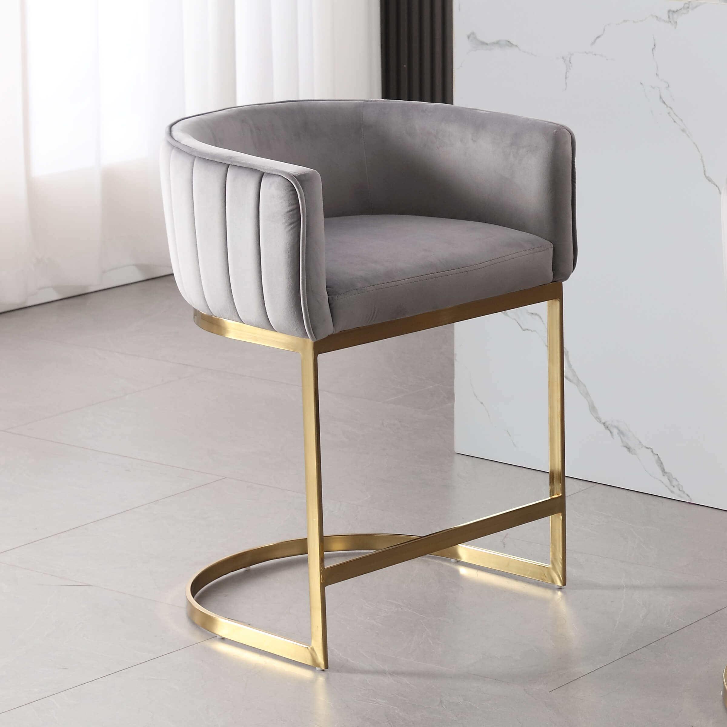 ZH4YOU Modern Counter Height Bar Stools 1 PCS - 6067CS