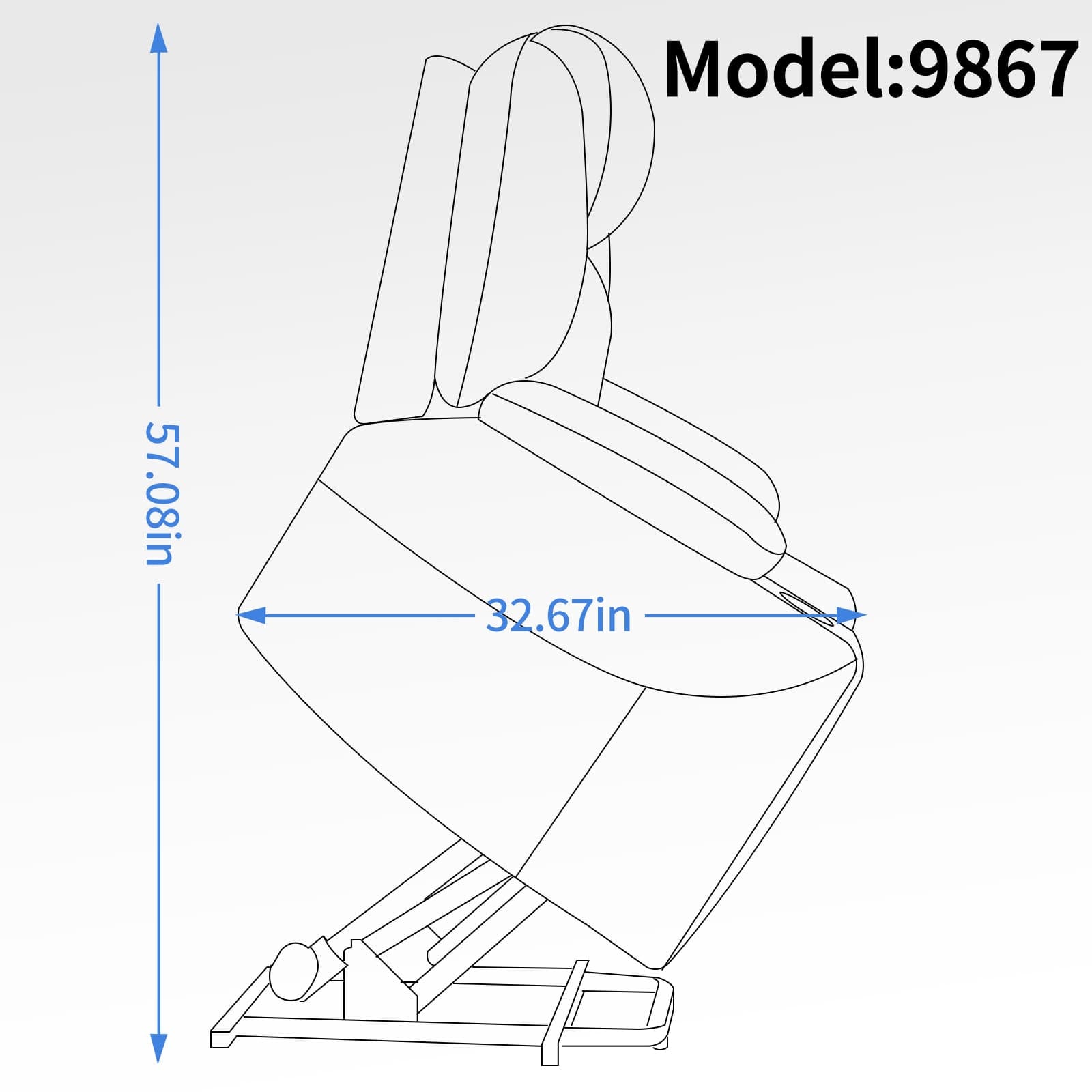 Power Lift Electric Massage Heat USB Recliner Chair