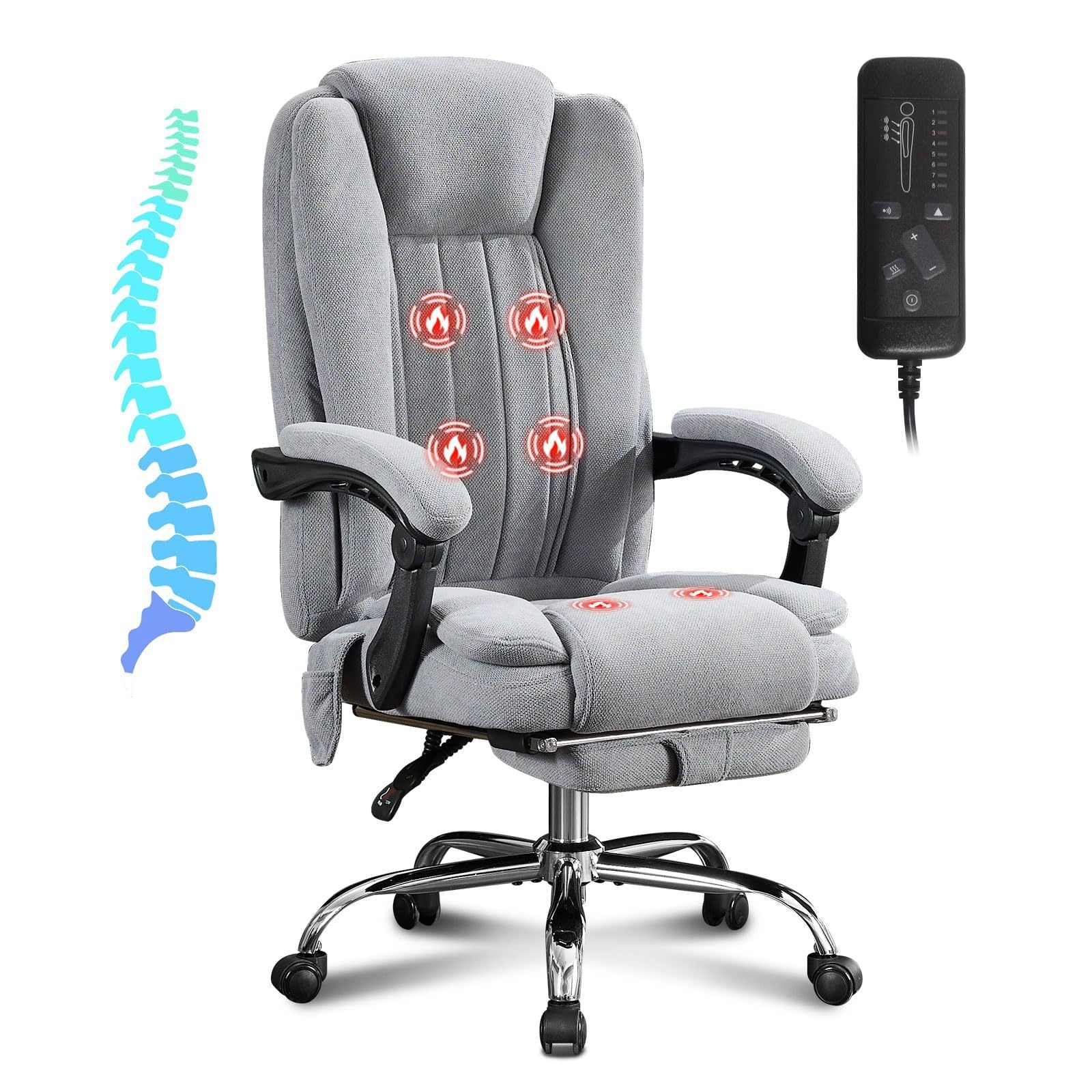 Modern Leather Massage Reclining Office Chair