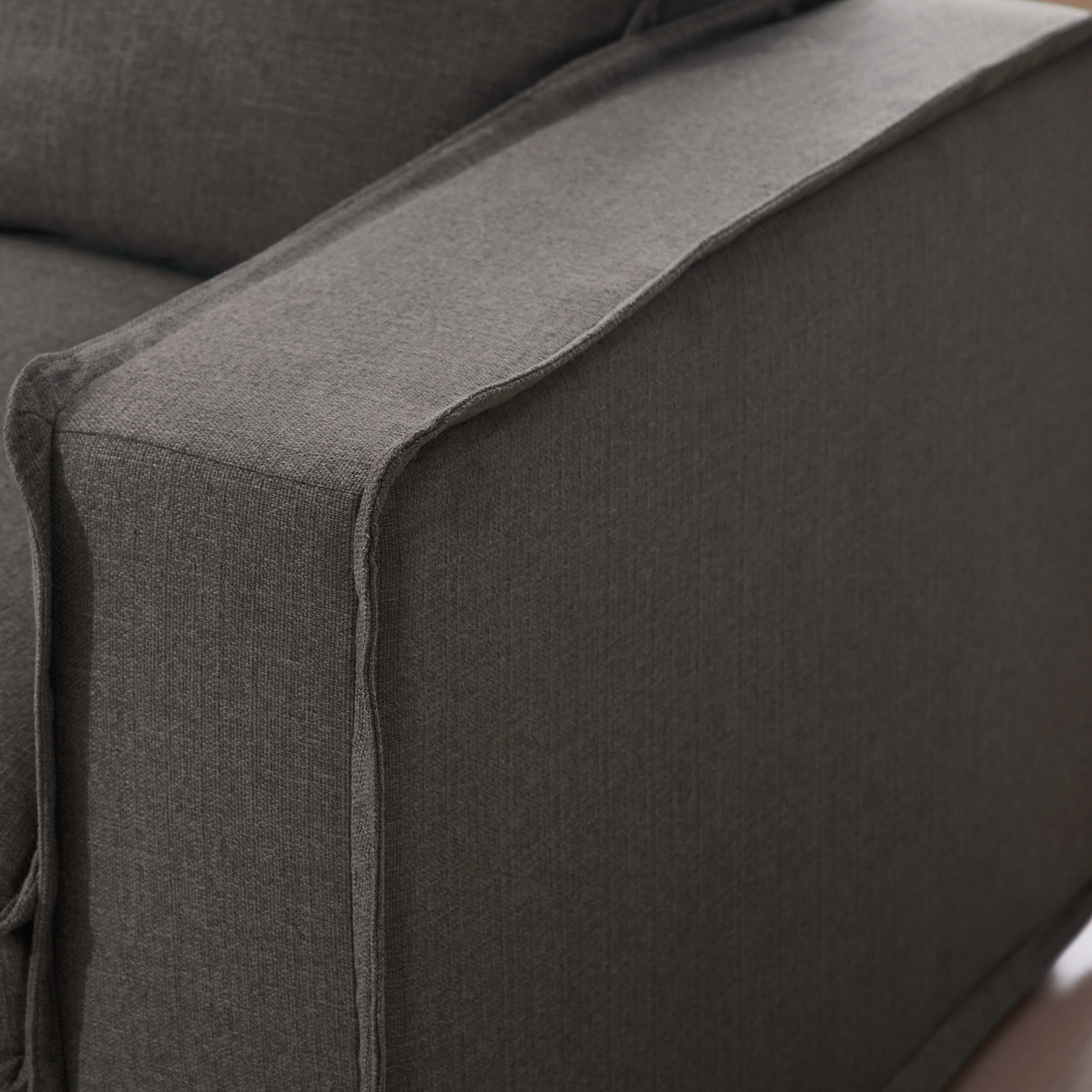 EALSON Linen Fabric Upholstered Cloud Couches Mid Century Sofa - 1089SF