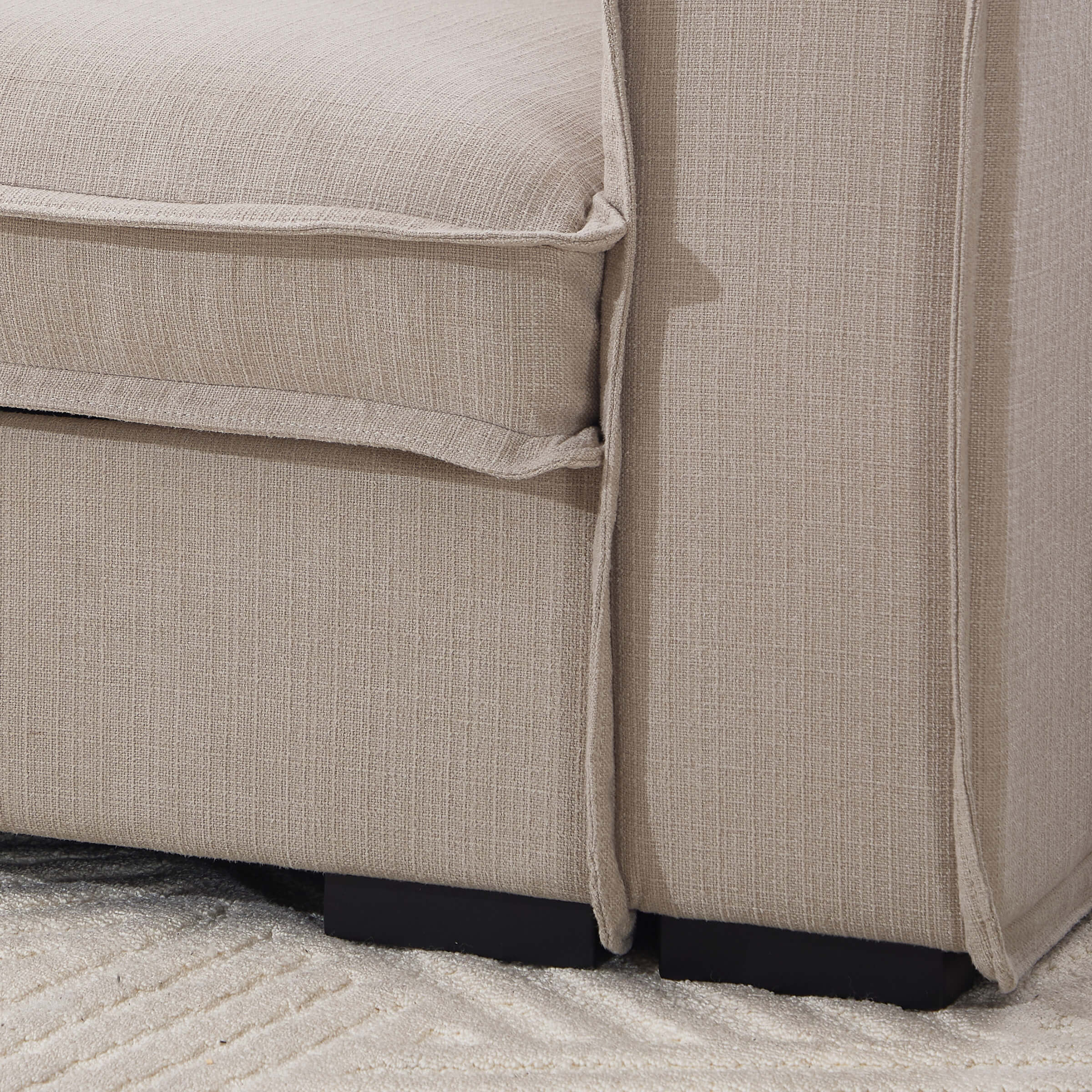 EALSON Linen Fabric Upholstered Cloud Couches Mid Century Sofa - 1089SF