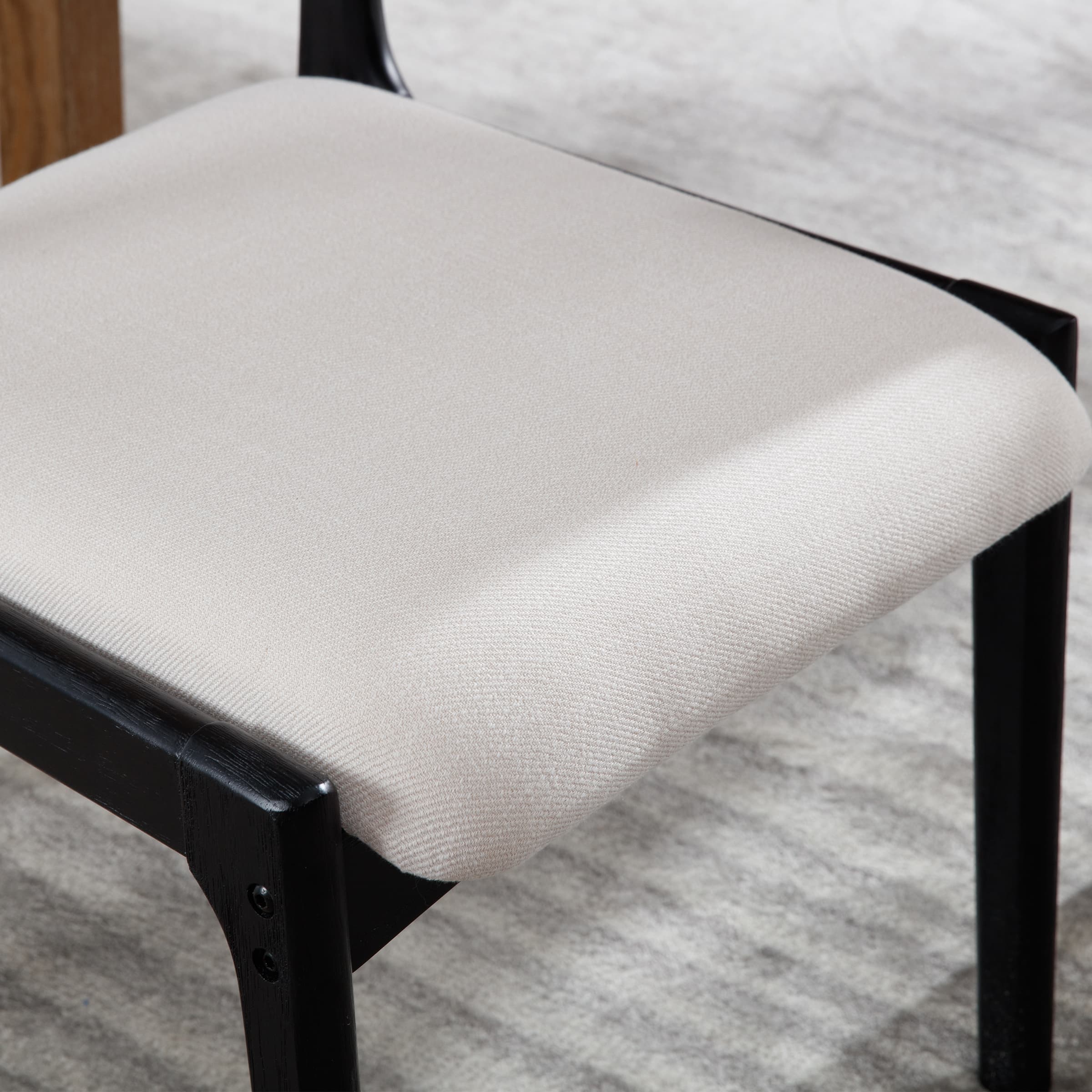 EALSON Hardwood Rattan Back Dining Chairs Set of 2 - 1942DC