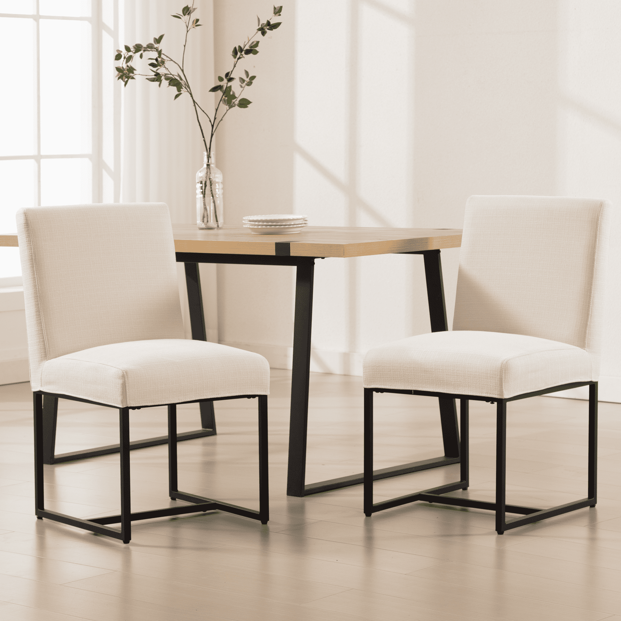 VESCASA Modern Upholstered Dining Chairs Set of 2 - 1488DC