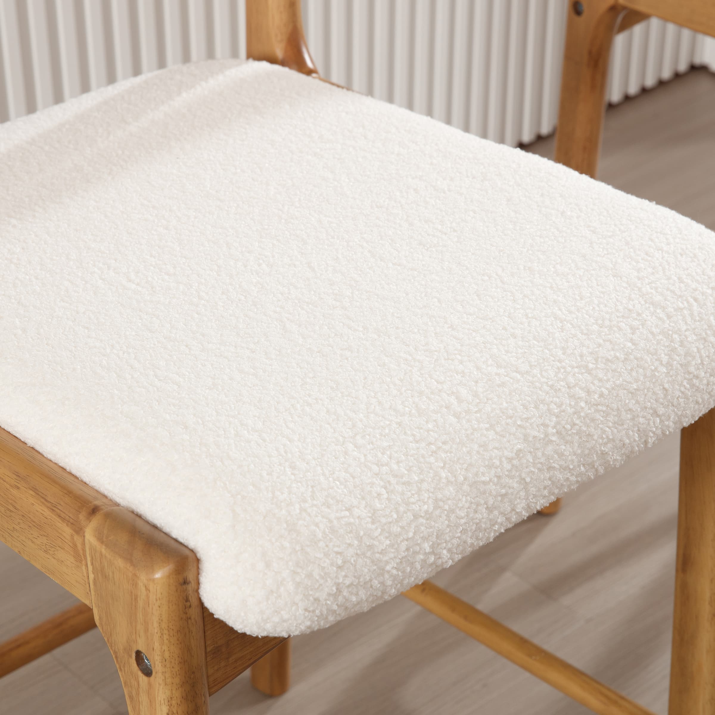 EALSON 26"H Rattan Cane Back Counter Stools Set of 2 - 5756CS