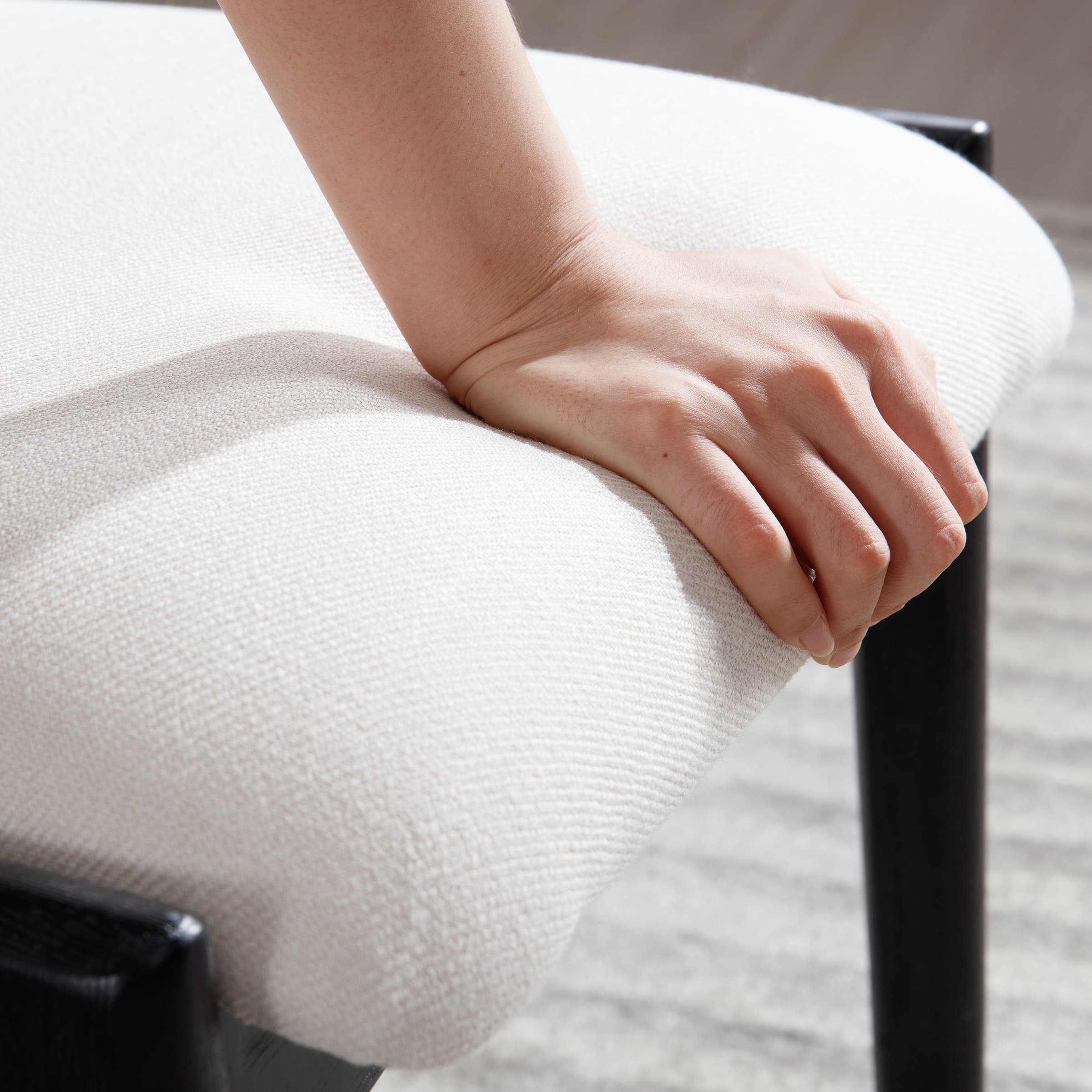 EALSON Hardwood Rattan Back Dining Chairs Set of 2 - 1942DC