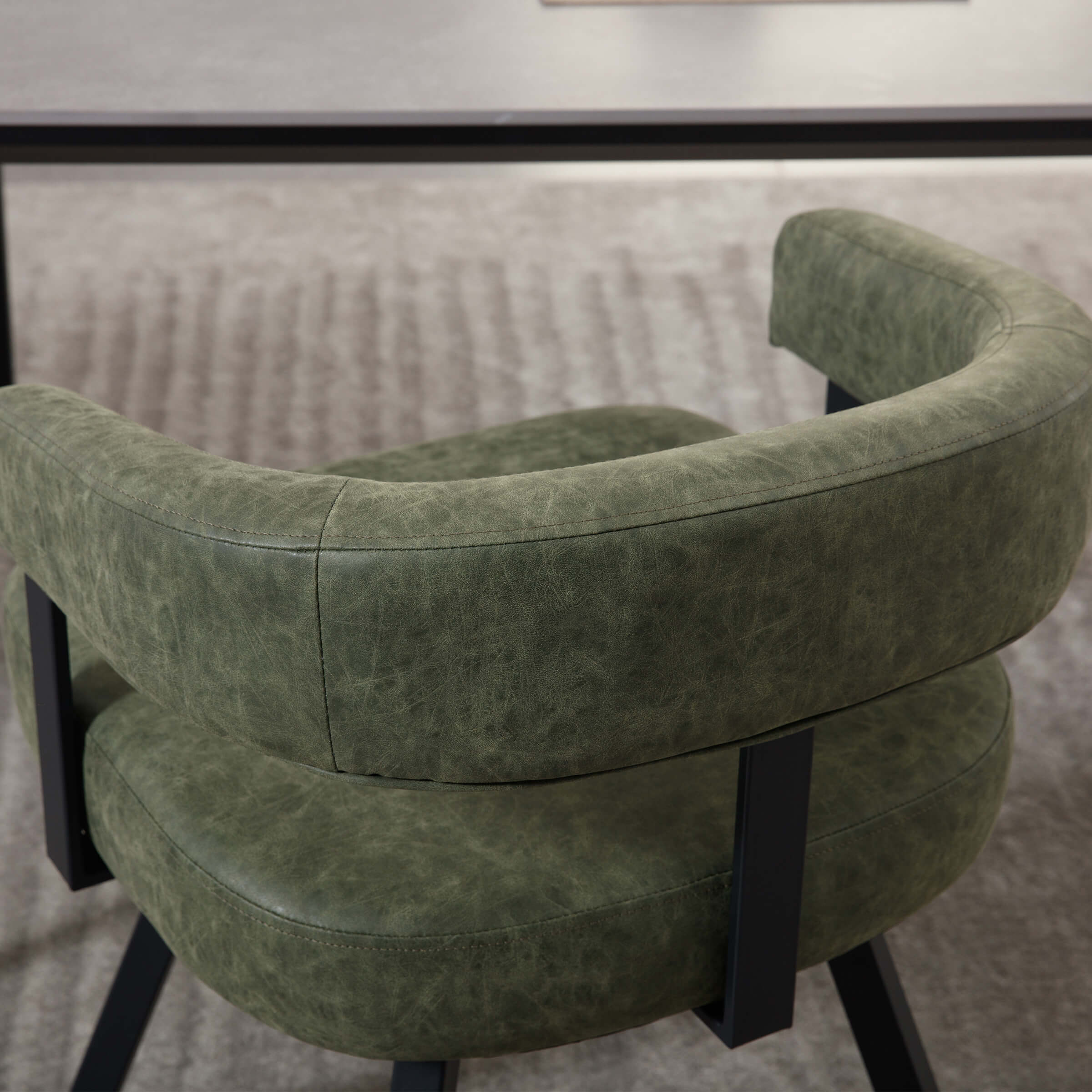 ROCITY Modern Barrel Dining Chairs Set of 2 - 20081DC