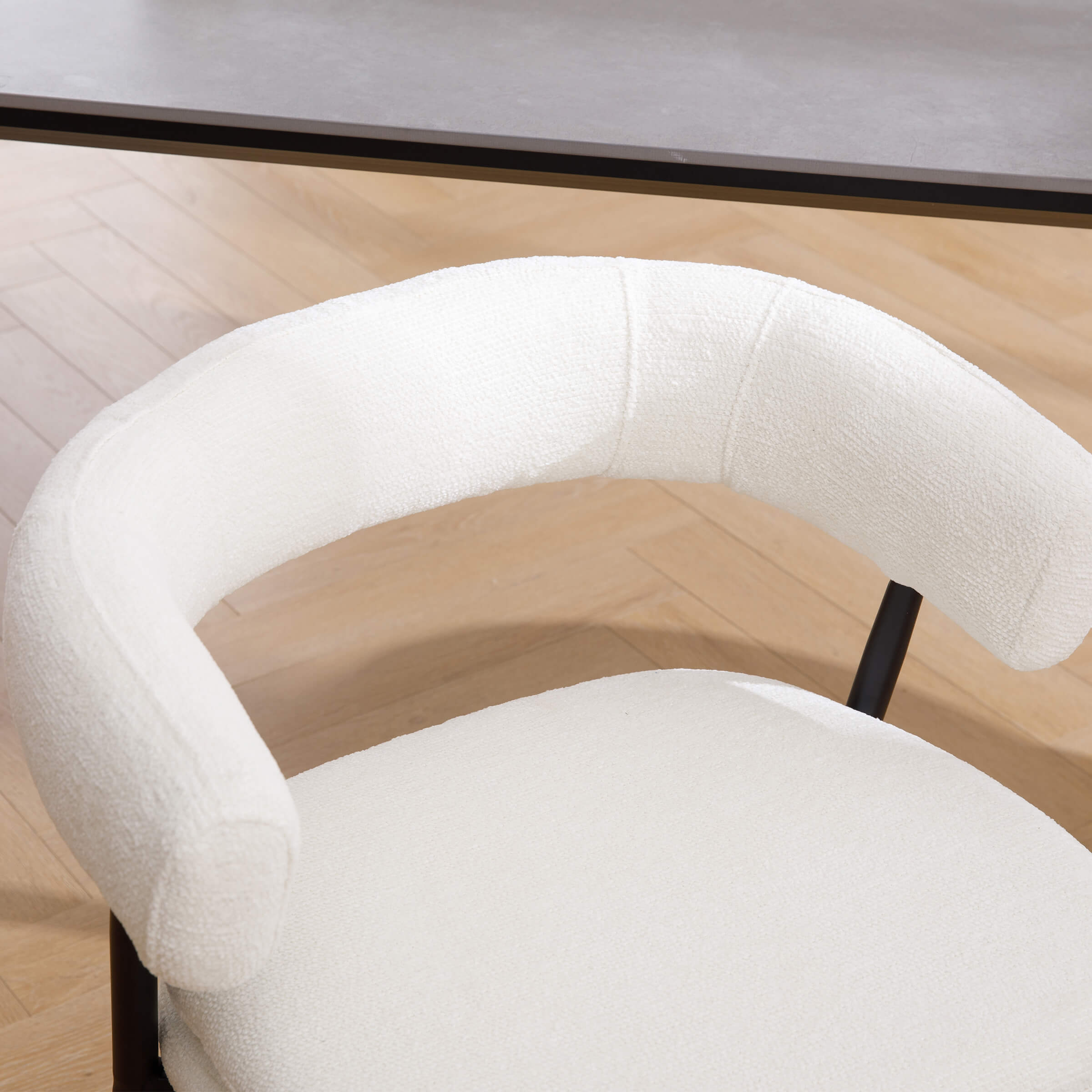 ROCITY Modern Barrel Dining Chairs Set of 2 - 20081DC