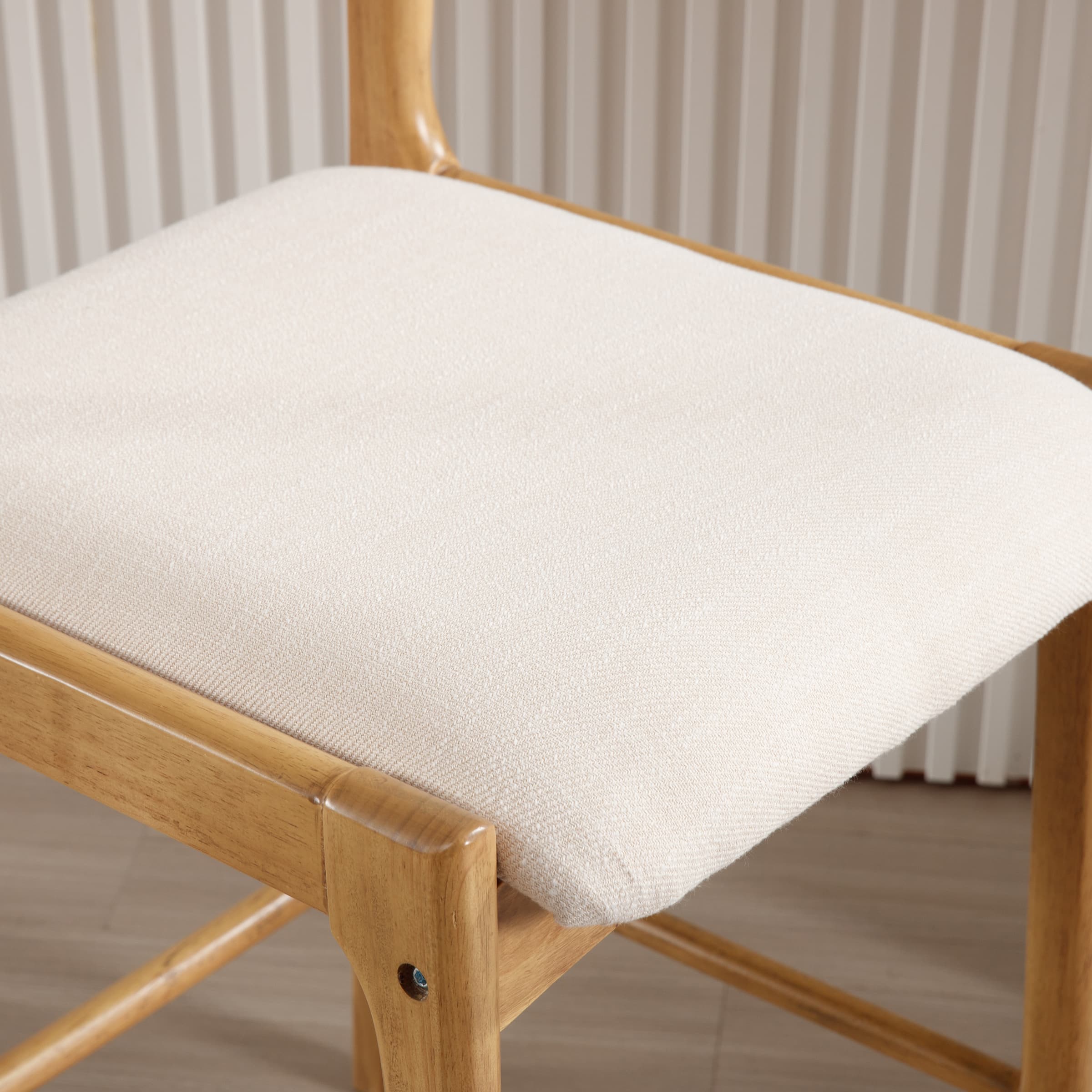 EALSON 26"H Rattan Cane Back Counter Stools Set of 2 - 5756CS