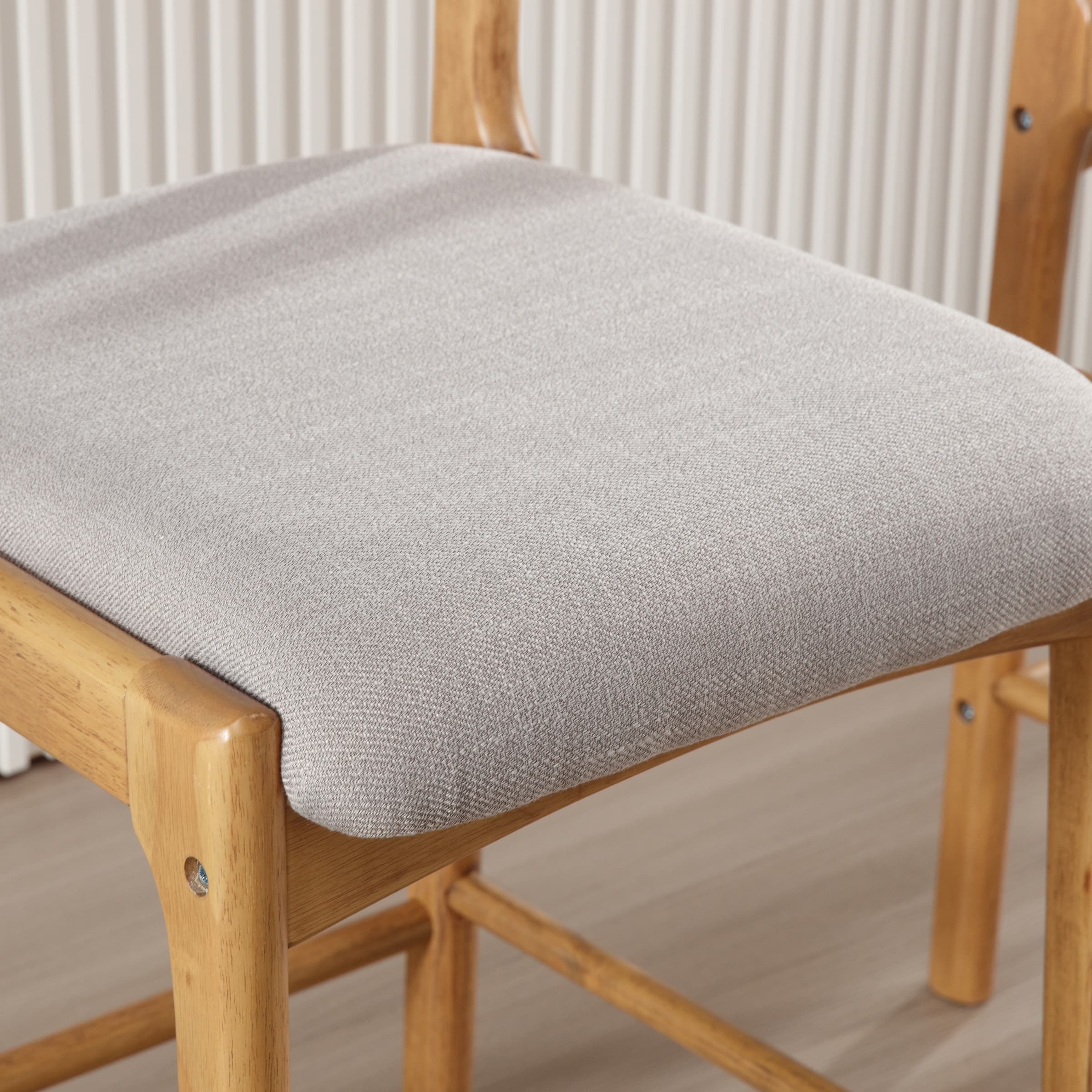 EALSON 26"H Rattan Cane Back Counter Stools Set of 2 - 5756CS