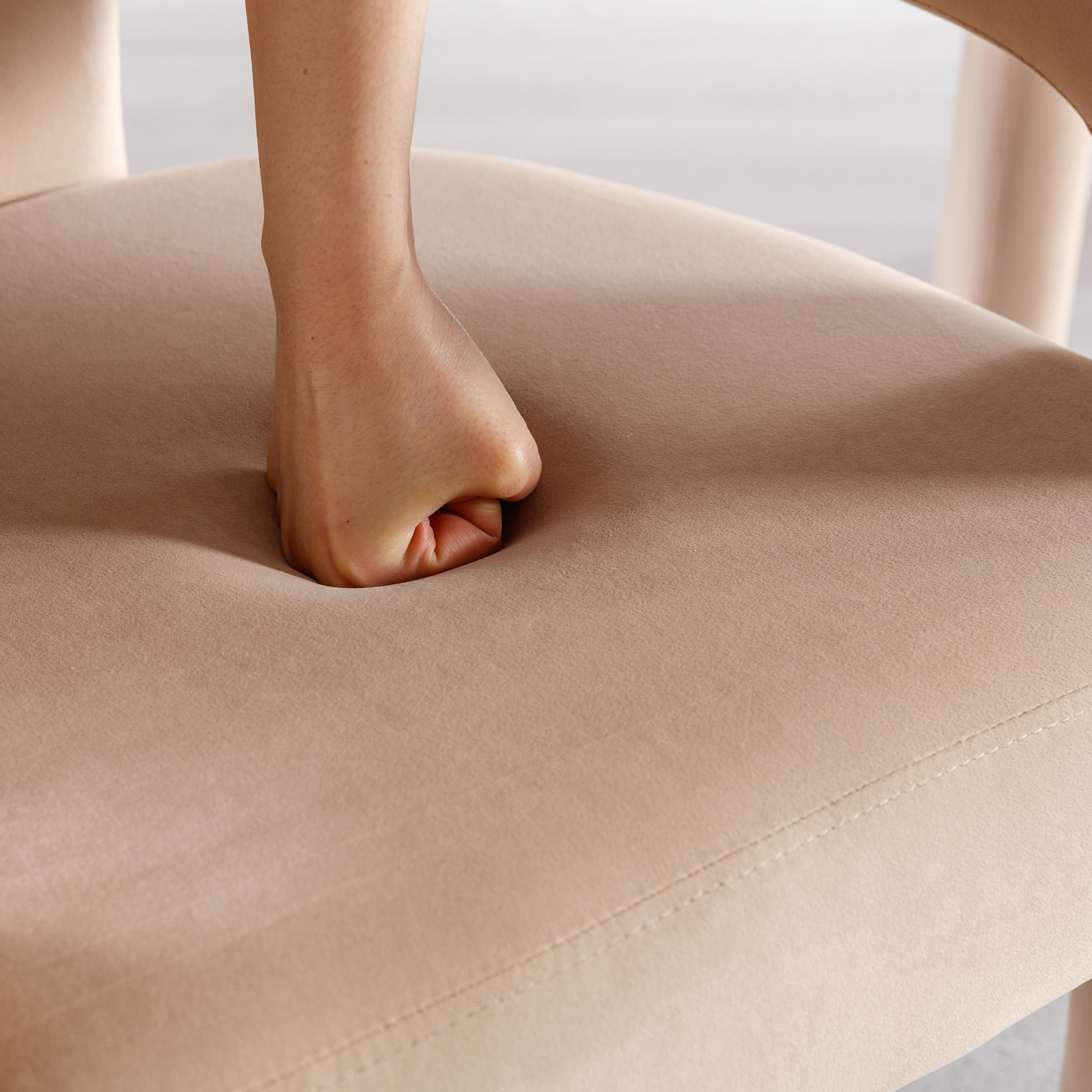 VESCASA Open Back Barrel Dining Chair 1 PCS - 5101DC