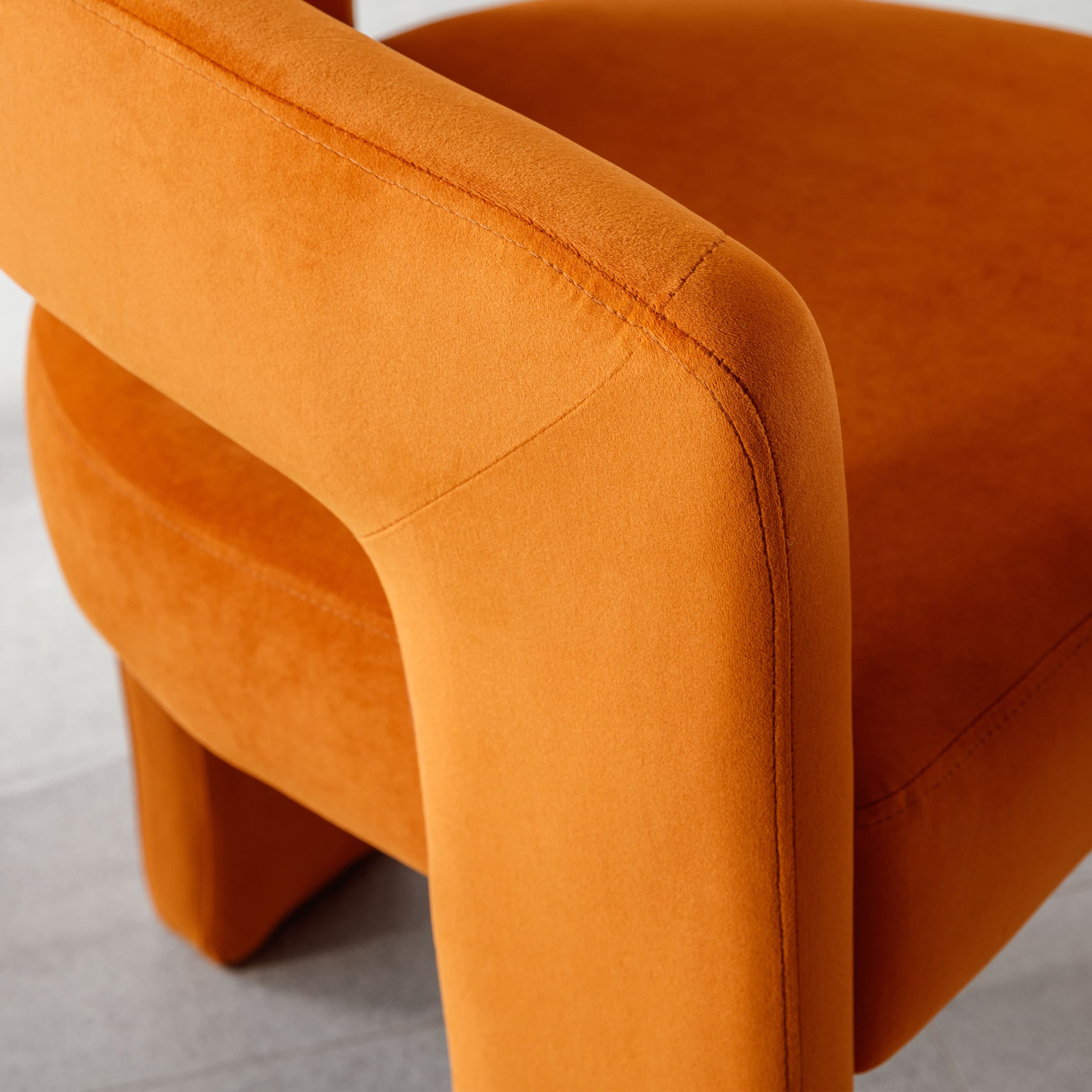 VESCASA Open Back Barrel Dining Chair 1 PCS - 5101DC