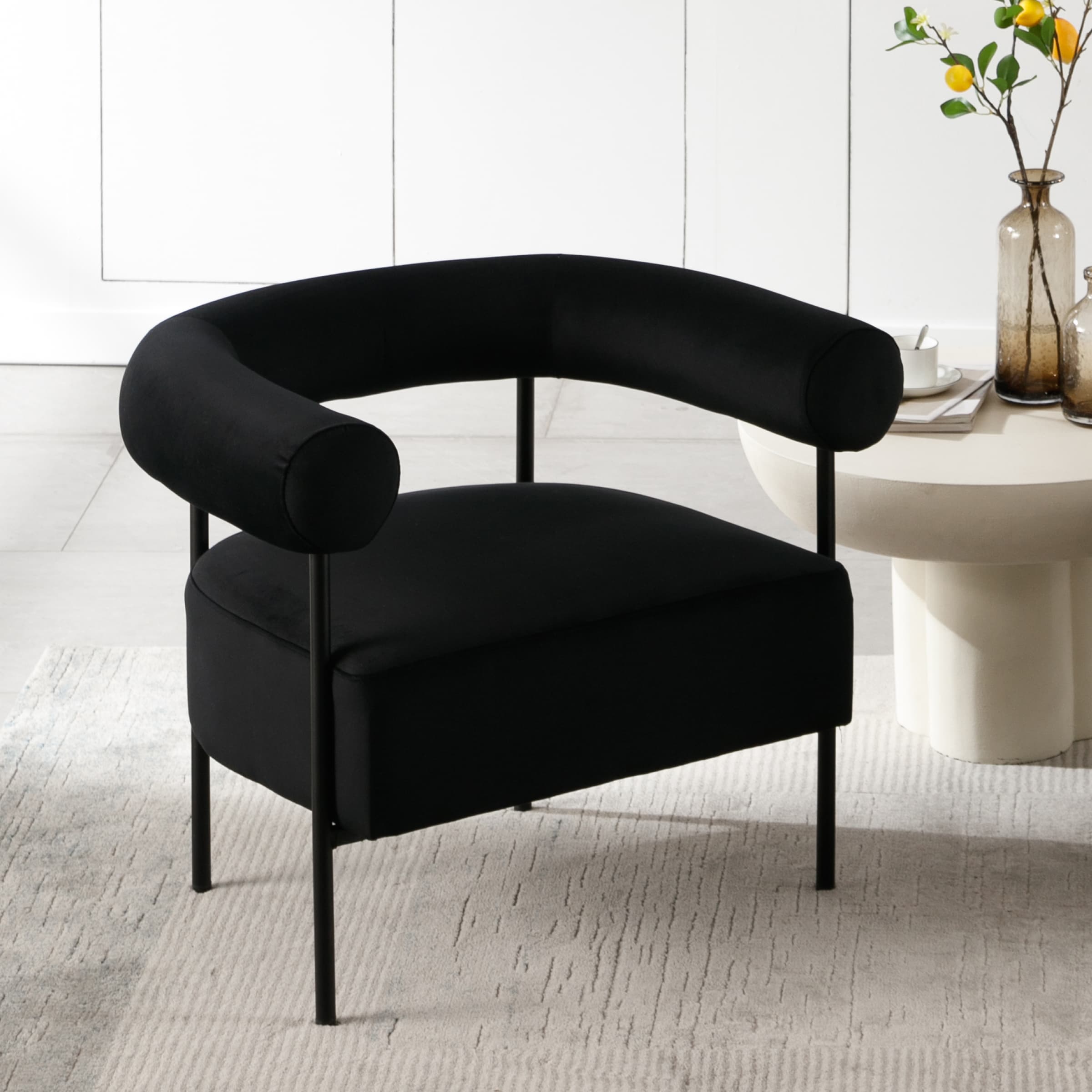 ROCITY C-shaped Back Accent Chair 1 PCS - 10080AC