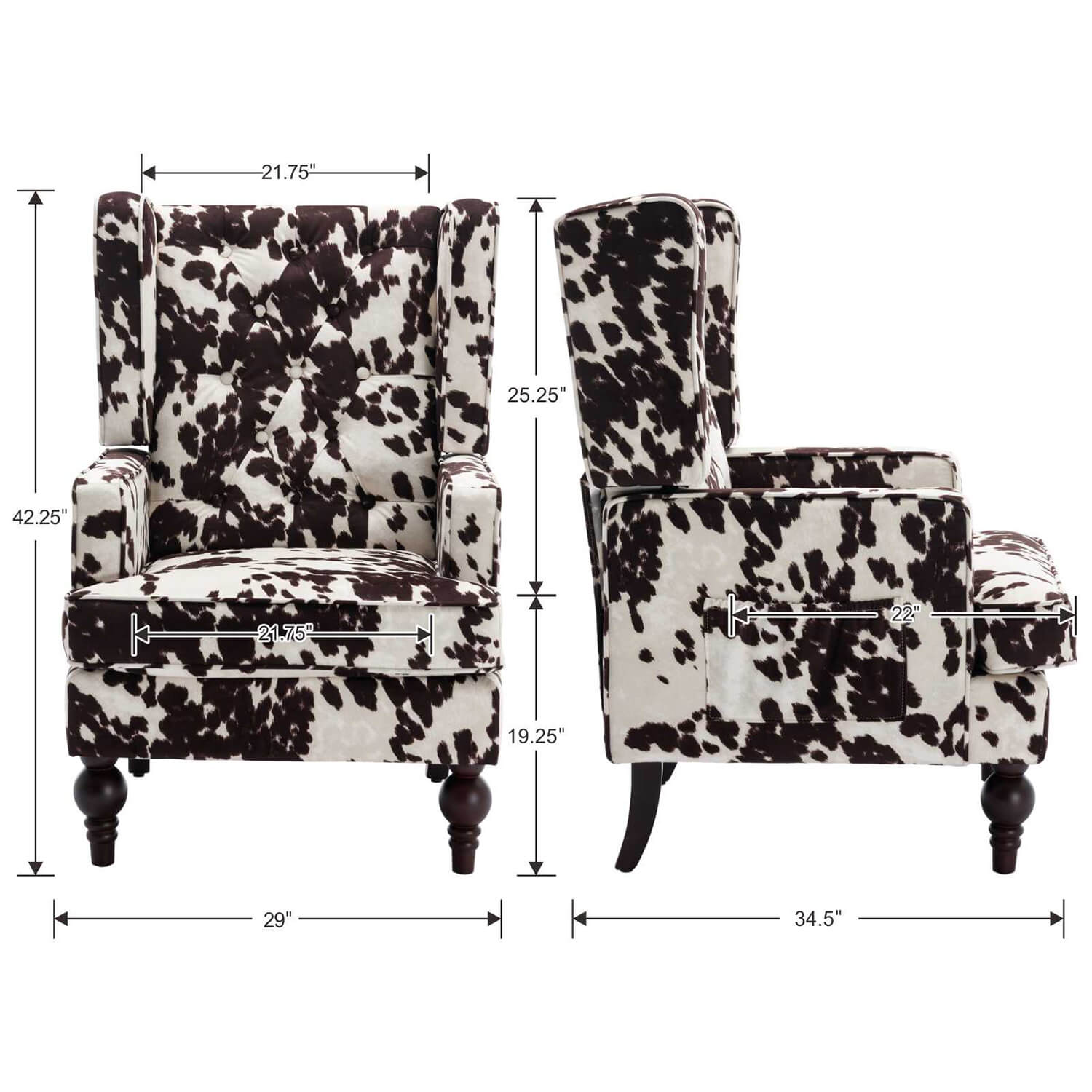 Kmax Tufted Accent Chair 1 PCS - 8144AC