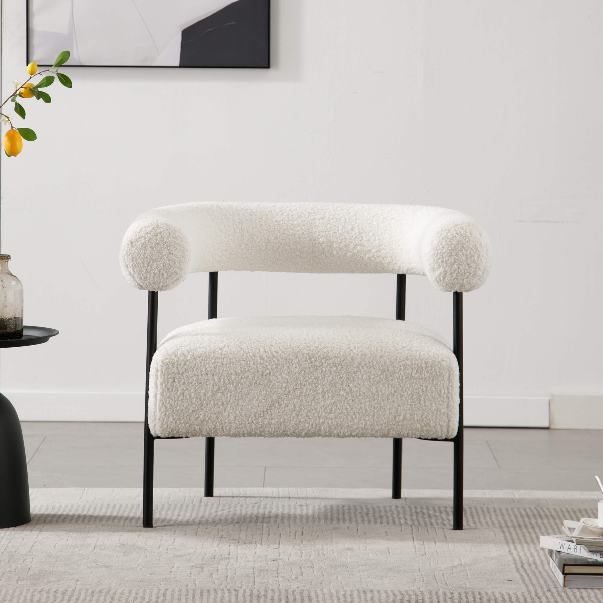 ROCITY C-shaped Back Accent Chair 1 PCS - 10080AC