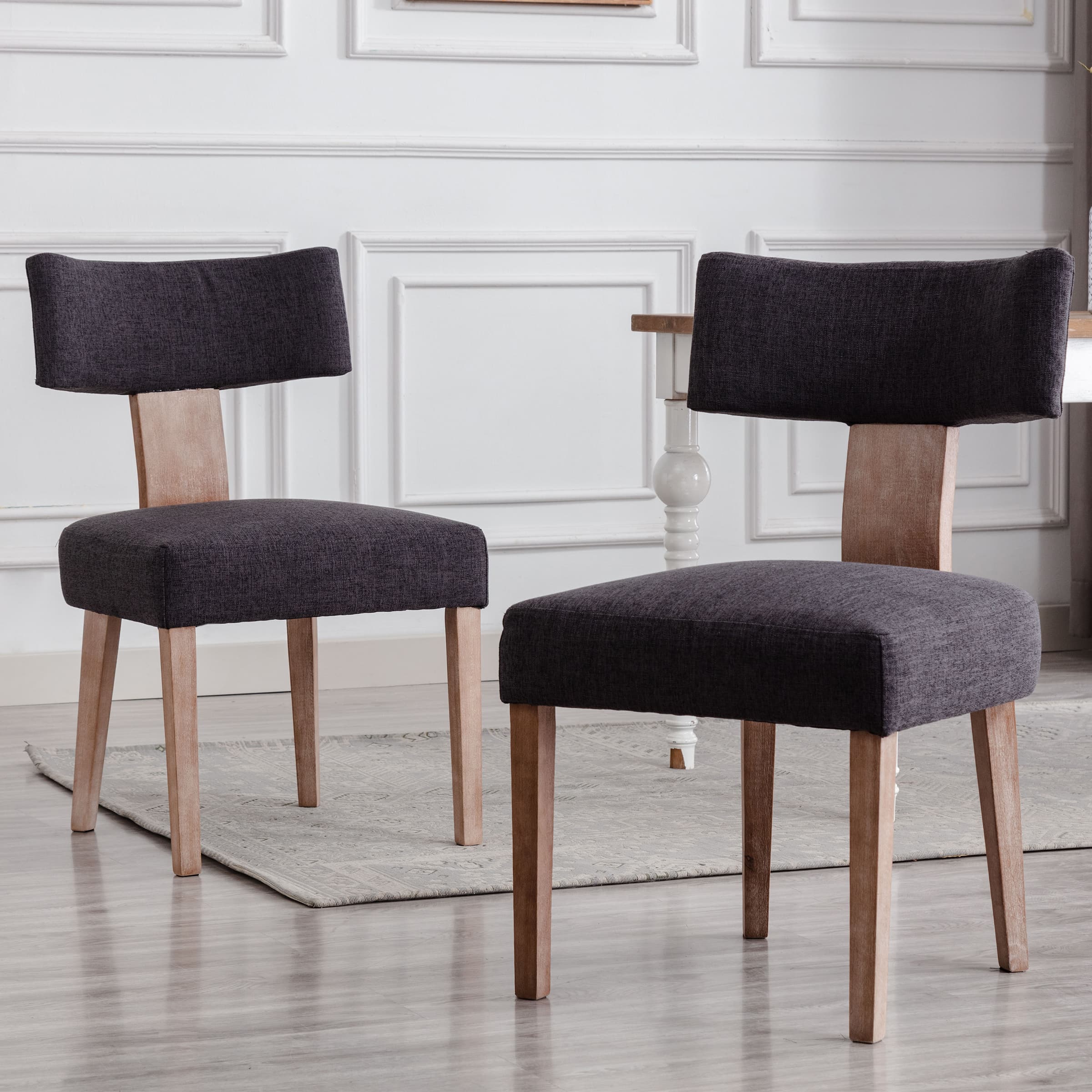 CIMOTA Classic Curved Open Back Dining Chairs Set of 2 - 1670&1917&1918