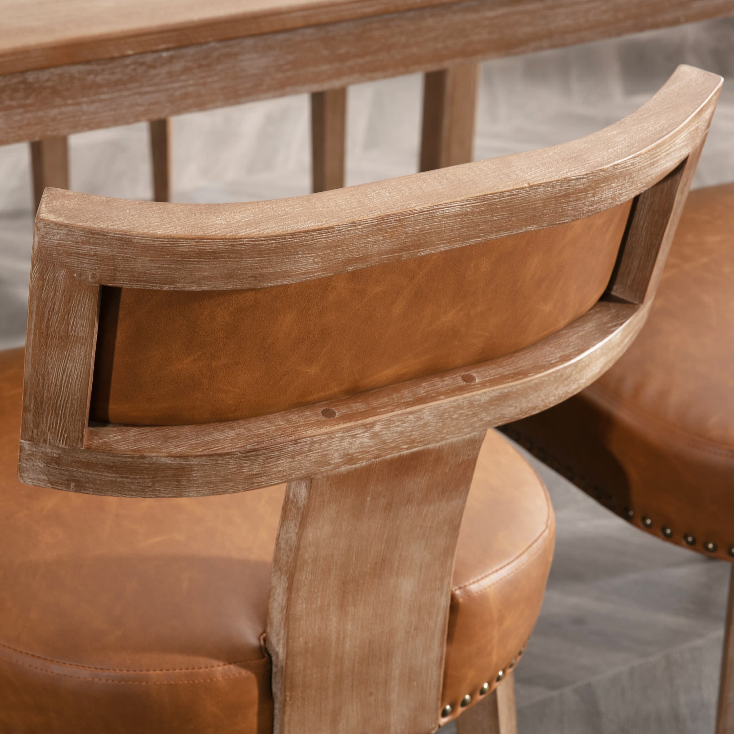 CIMOTA Classic Curved Open Back Dining Chairs Set of 2 - 1670&1917&1918