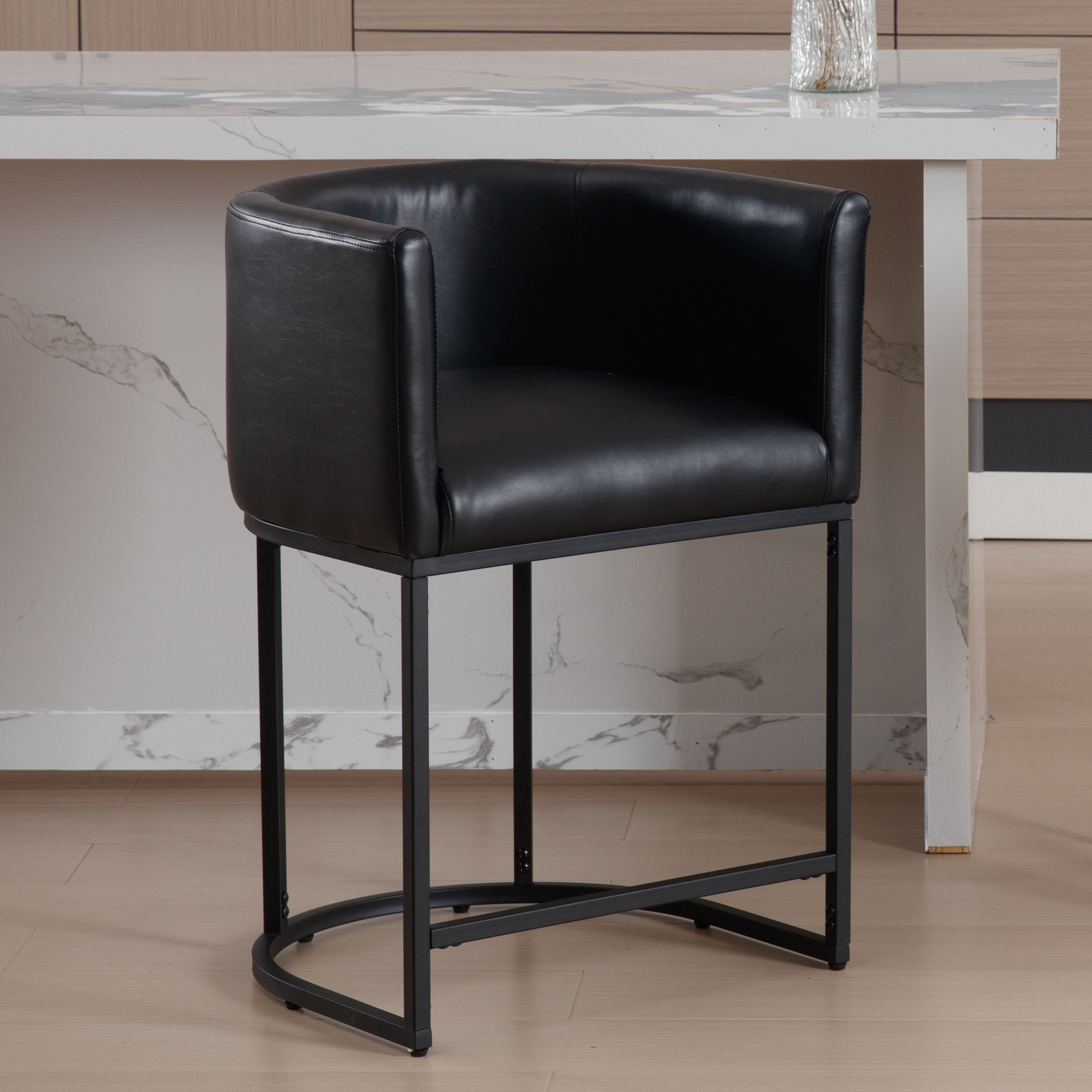 CHICAURA 24"H-32"H Metal Frame Counter Stool 1 PCS - 5690