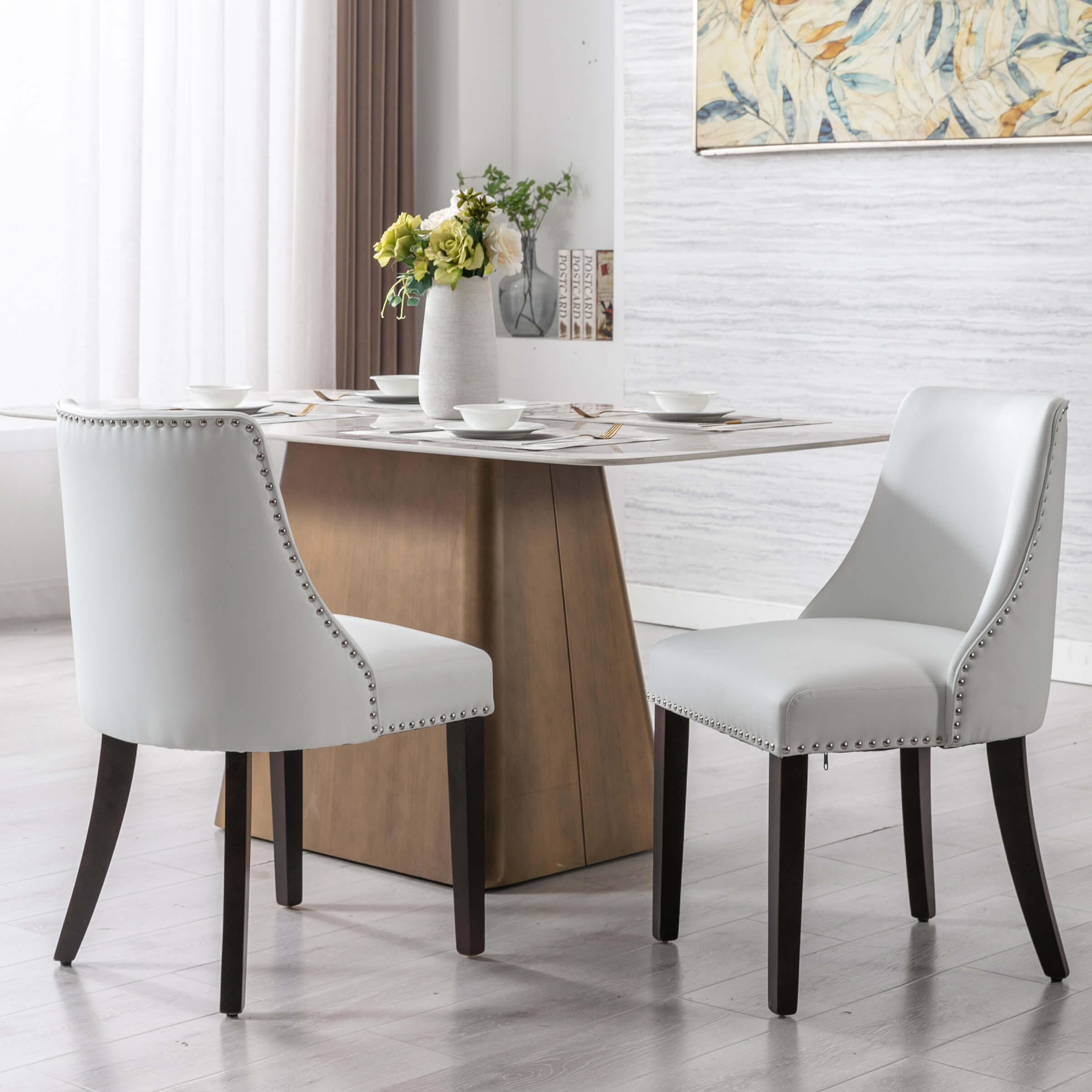 Kmax Mid Century Modern Dining Chairs Set of 2 - 6028