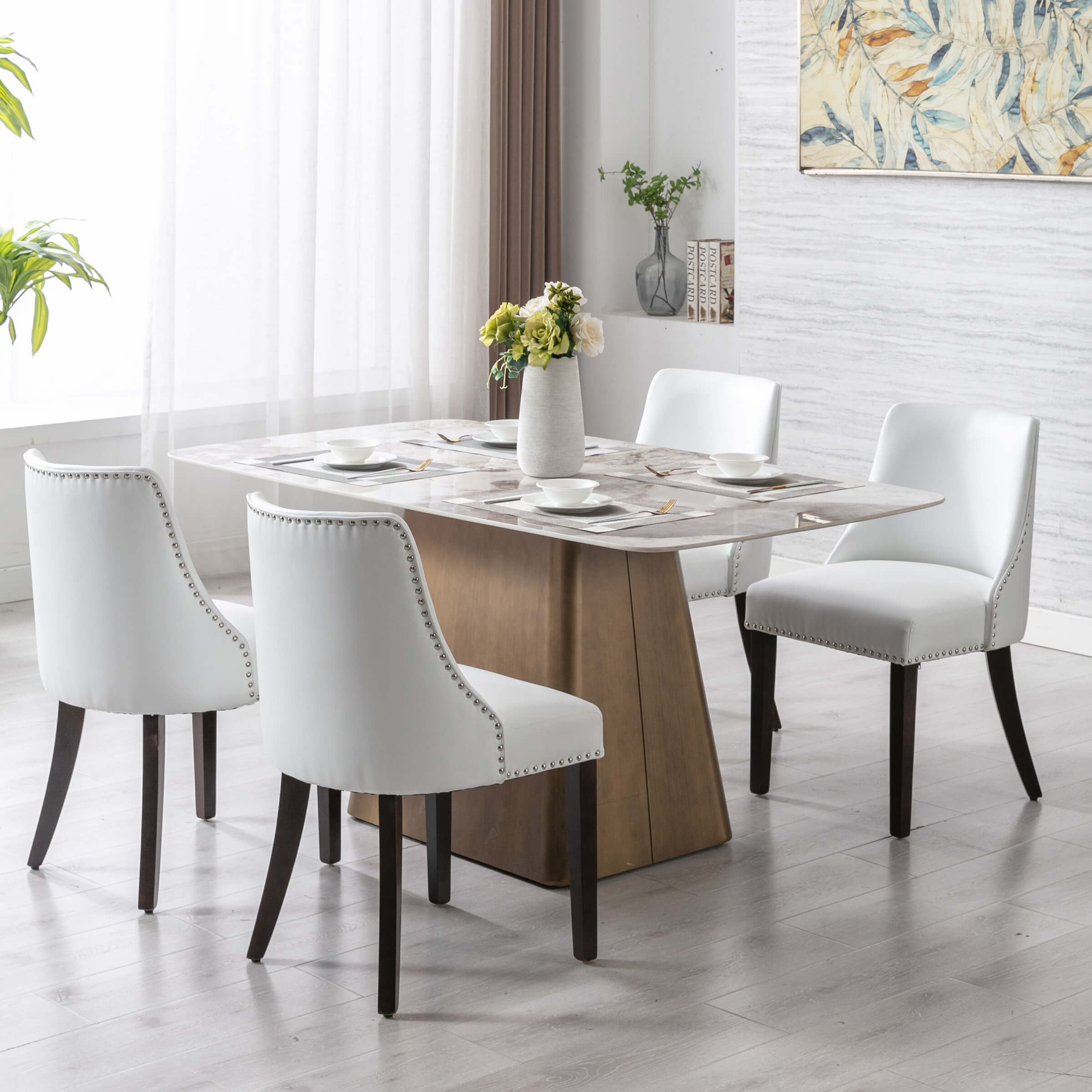 Kmax Mid Century Modern Dining Chairs Set of 2 - 6028