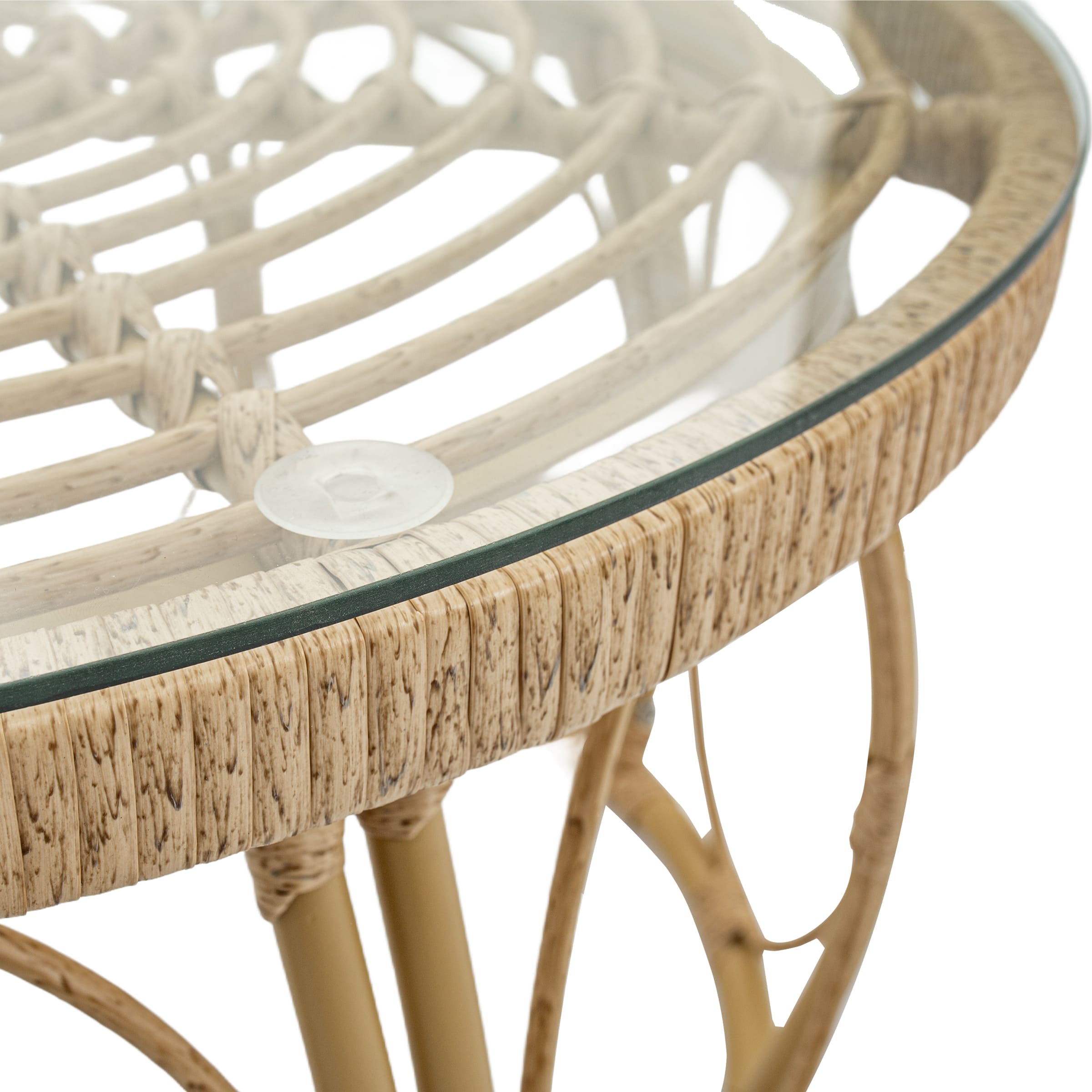 Patio Rope Chairs Set with Storage Table 3 PCS - 25012SE