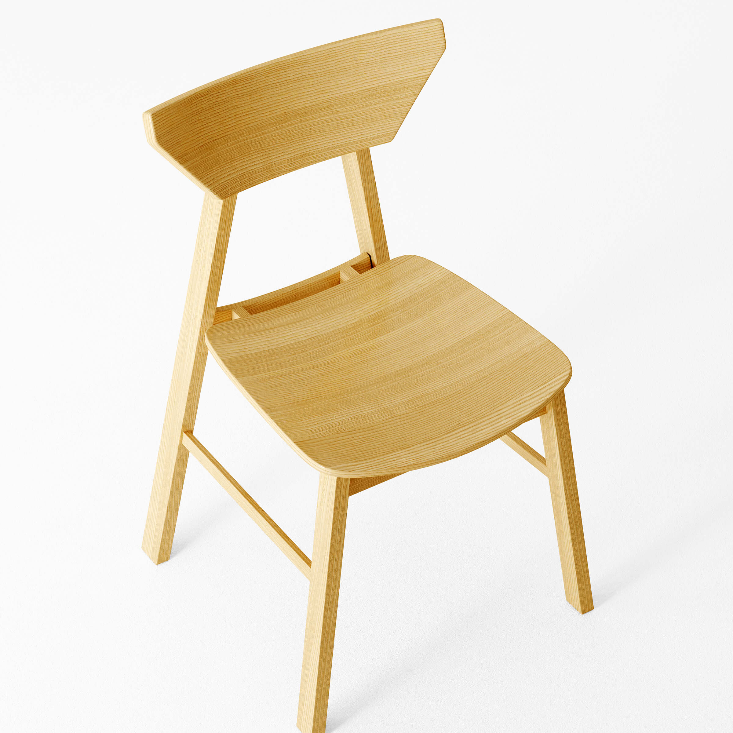 VESCASA Wooden High Backrest Dining Chairs Set of 4 - 2110