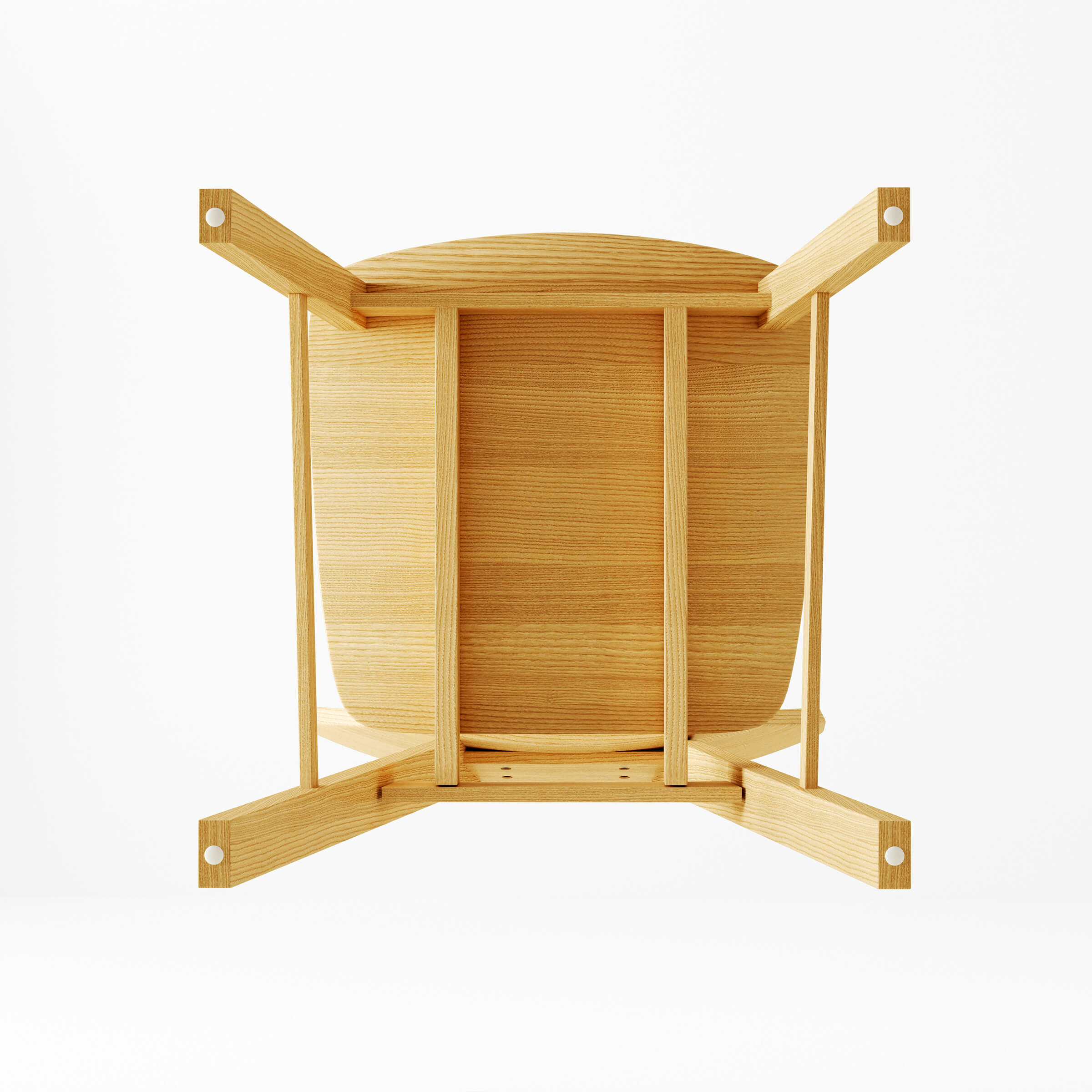 VESCASA Wooden High Backrest Dining Chairs Set of 4 - 2110