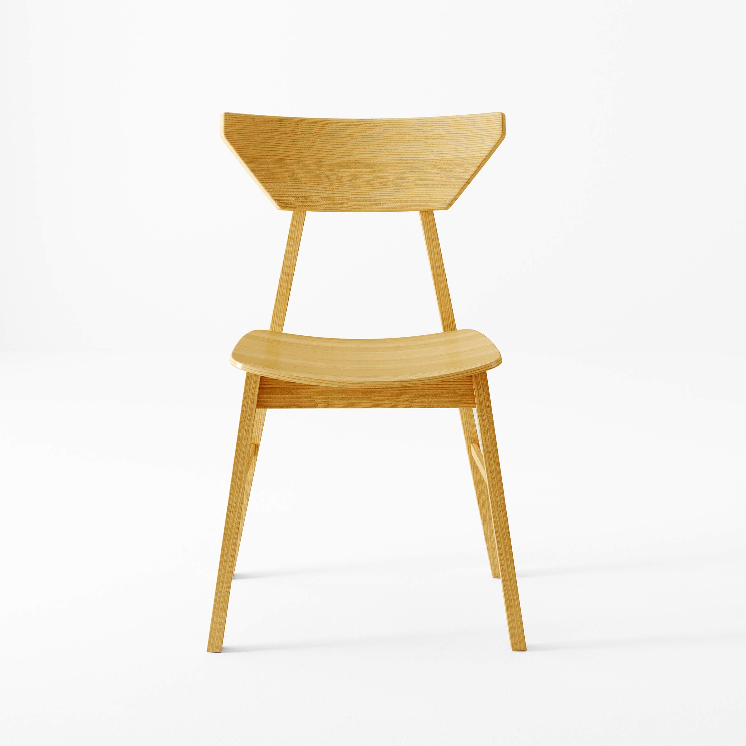 VESCASA Wooden High Backrest Dining Chairs Set of 4 - 2110